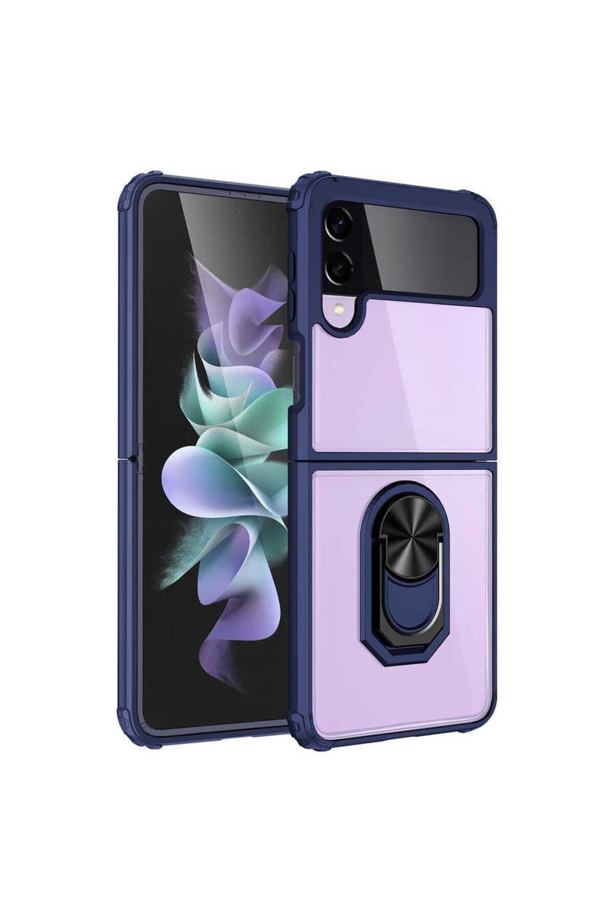 Galaxy Z Flip 4 Uyumlu Zore Mola Kılıf-Siyah