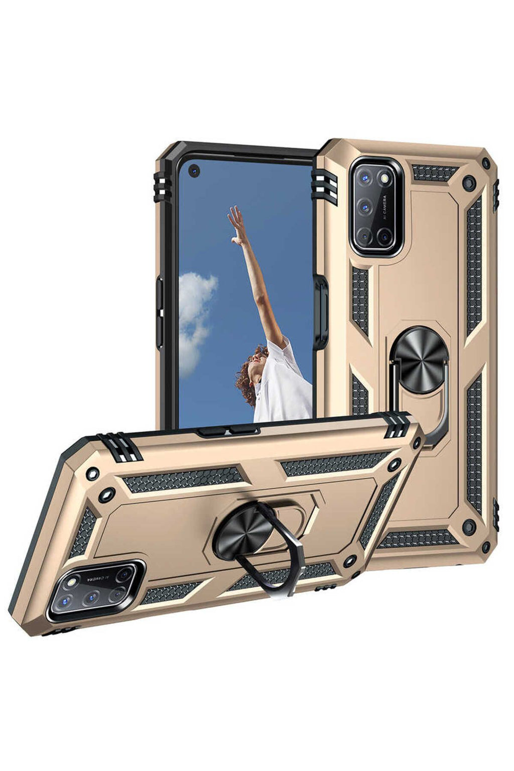 A92 Kılıf TKNR Vega Kapak - Gold