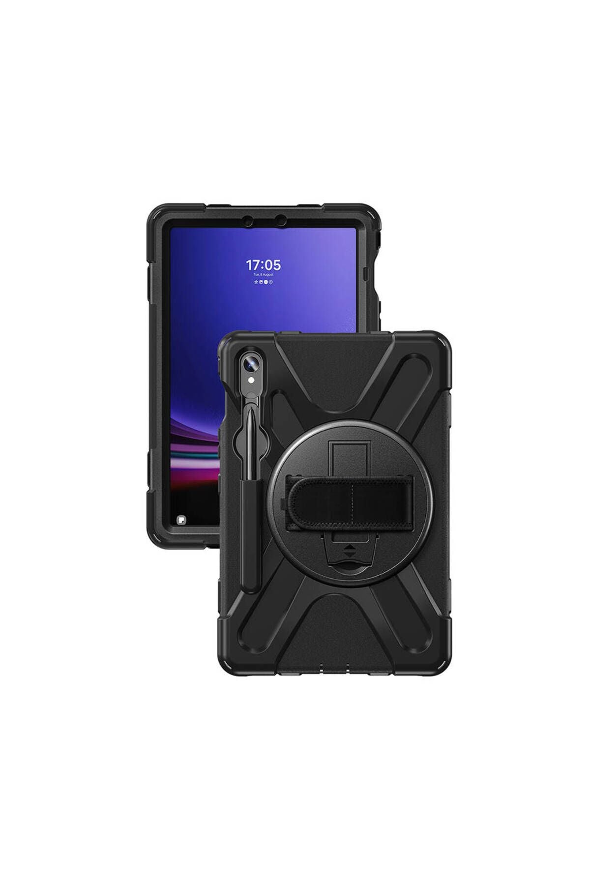 Galaxy Tab S9 FE Zore Defender Tablet Silikon - Siyah