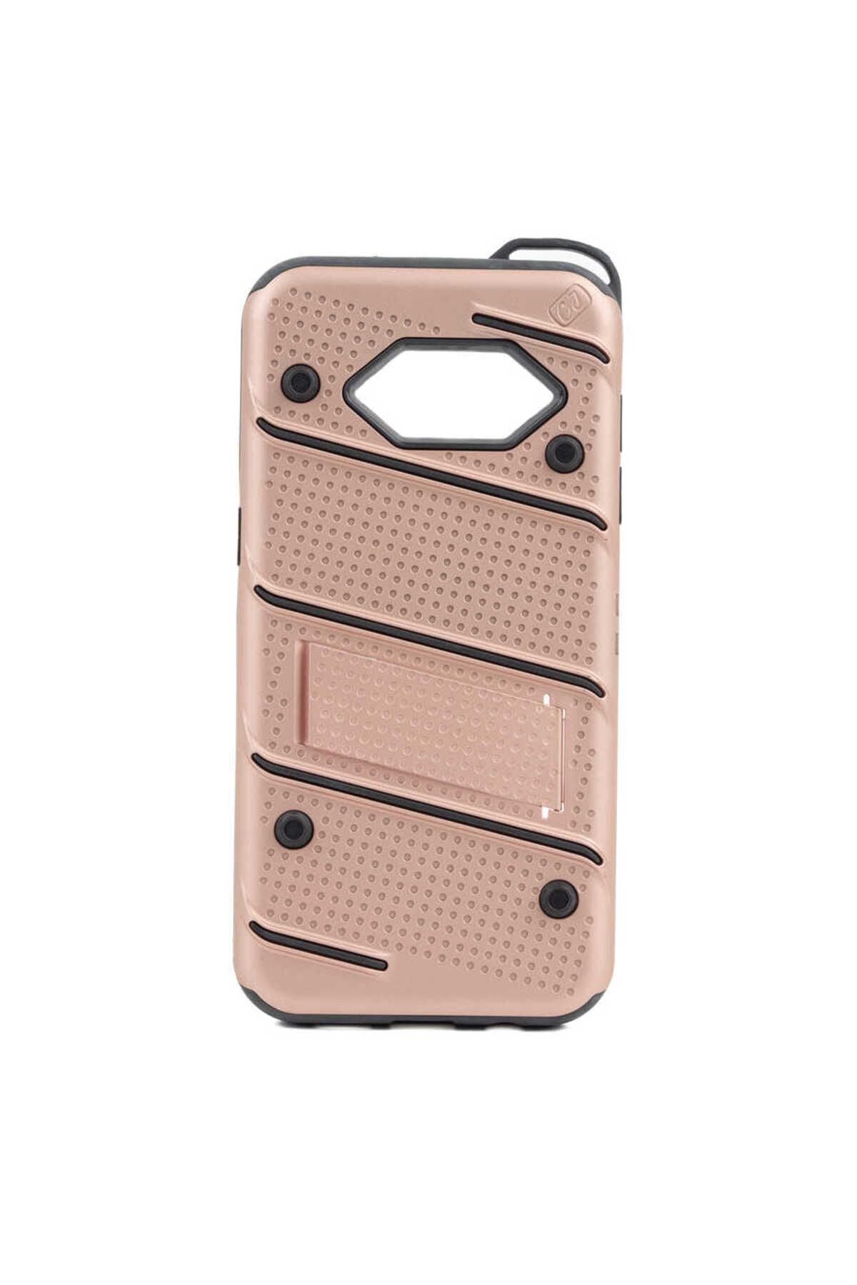 Galaxy S7 Edge Kılıf Zore İron Kapak - Rose Gold