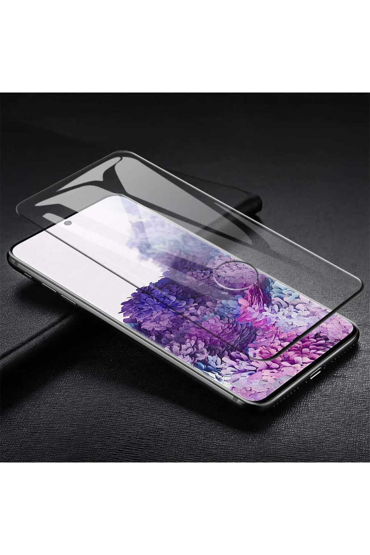 Galaxy S20 Ultra Uyumlu Zore Kavisli Full Yapışkanlı Cam Ekran Koruyucu