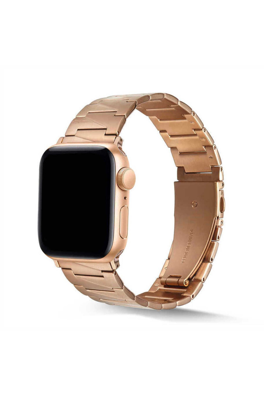 Watch Ultra 49mm Kordon Uyumlu KRD-48 Metal Strap Kayış CLO- Rose Gold