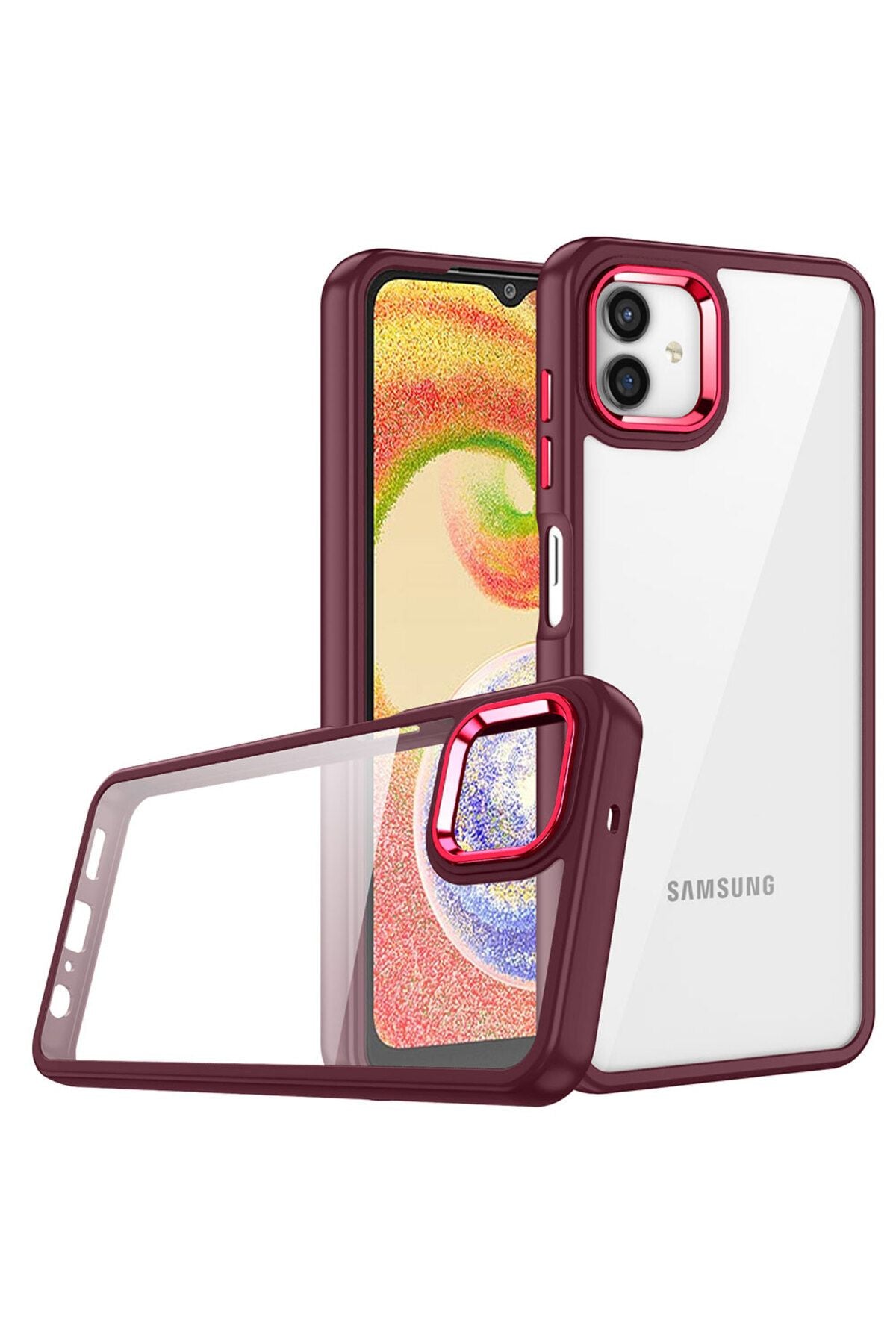 Galaxy A04E Kılıf Zore Flora Kapak - Siyah