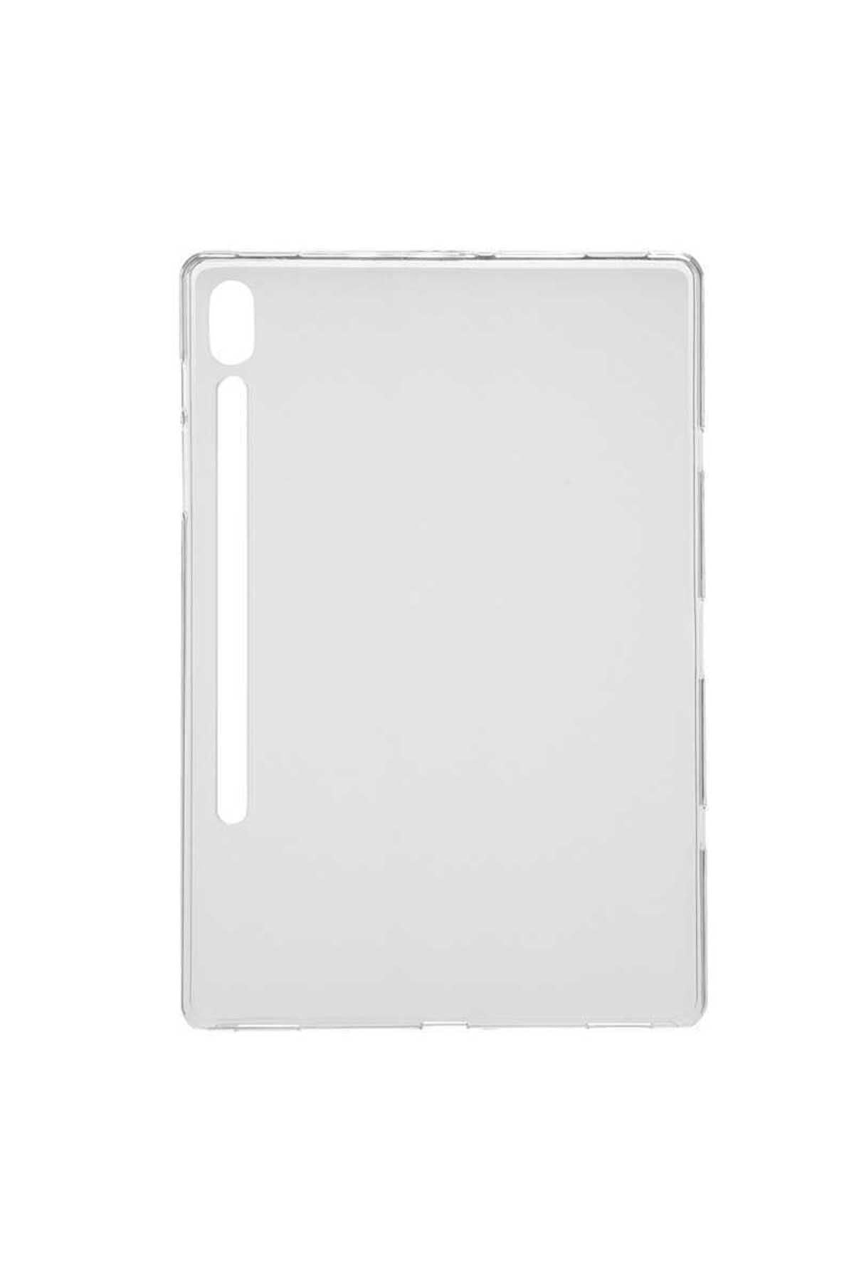 Galaxy Tab S7 FE LTE (T737-T736-T733-T730) Kılıf  Uyumlu Zore Tablet Süper Silikon Kapak-Renksiz
