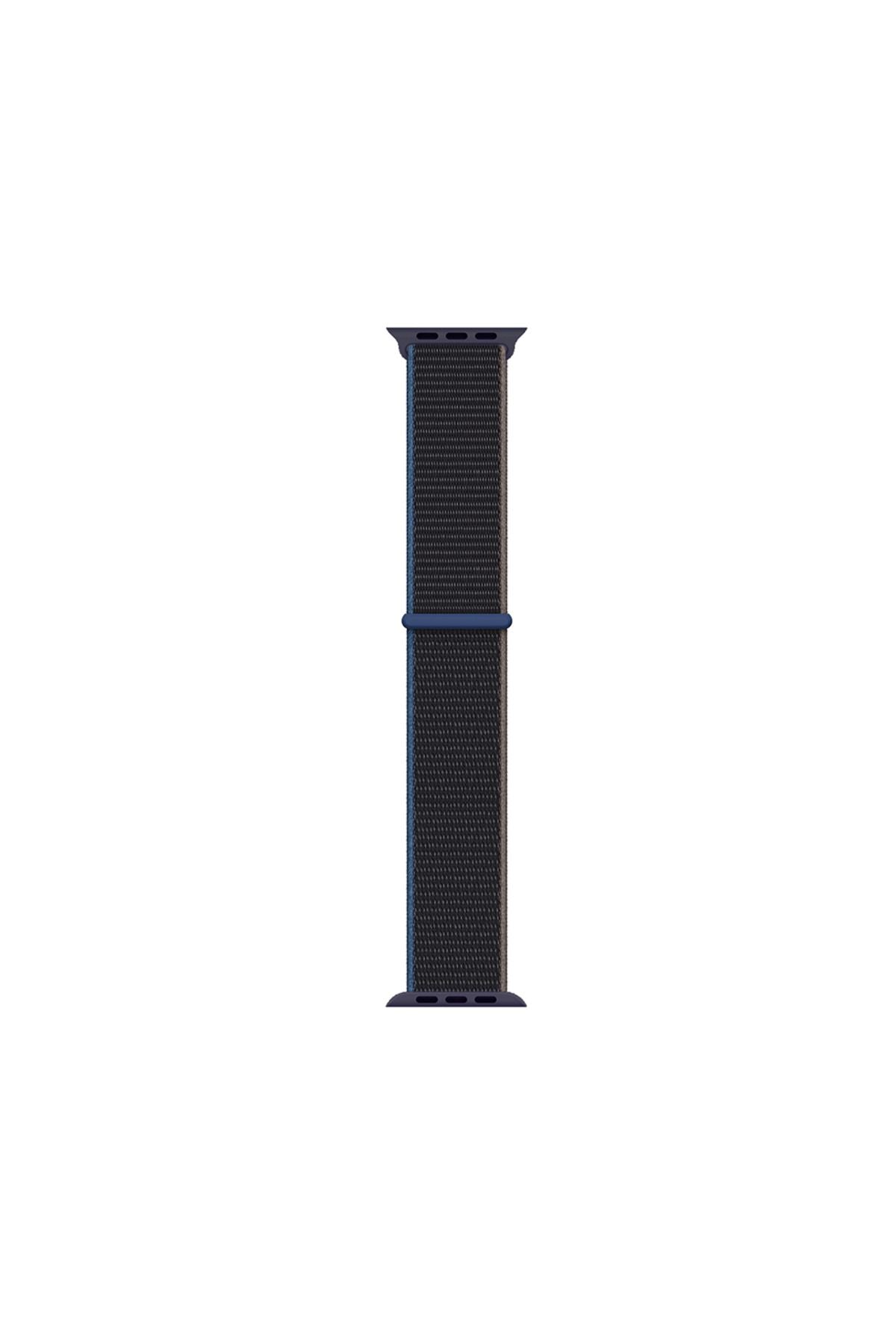 Watch uyumlu 40mm Kordon Band-03 Serisi Hasır Strap Kayış-Sea Salt