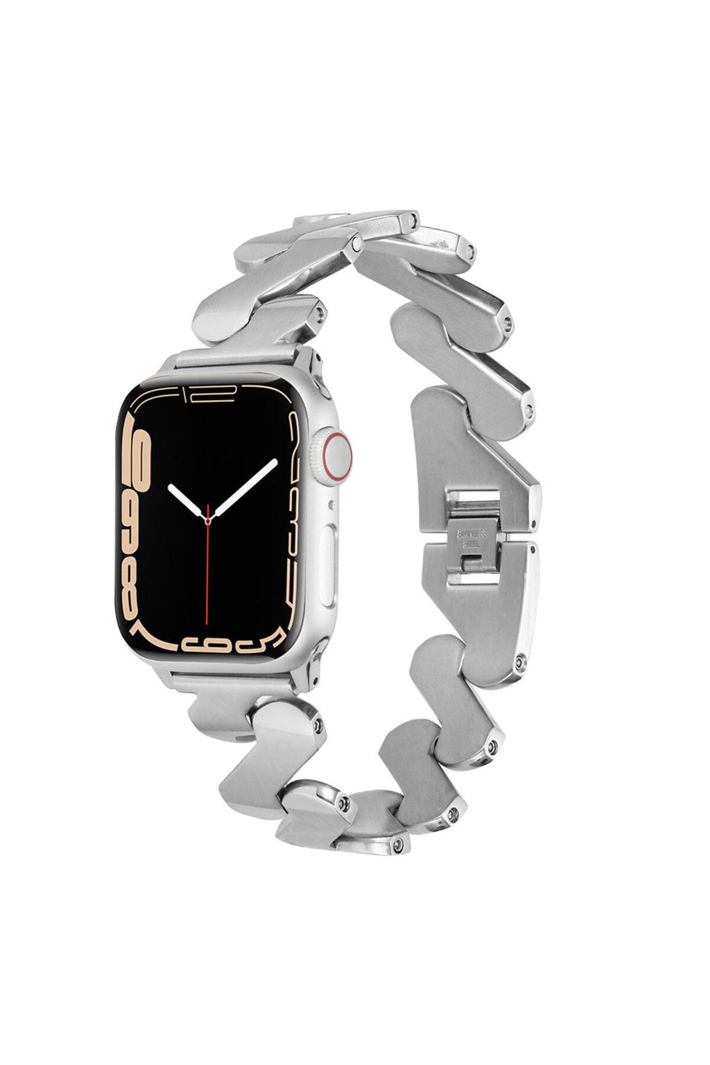 Watch Ultra 49mm Kordon Uyumlu KRD-80 Metal Strap Kayış CLO- Gold