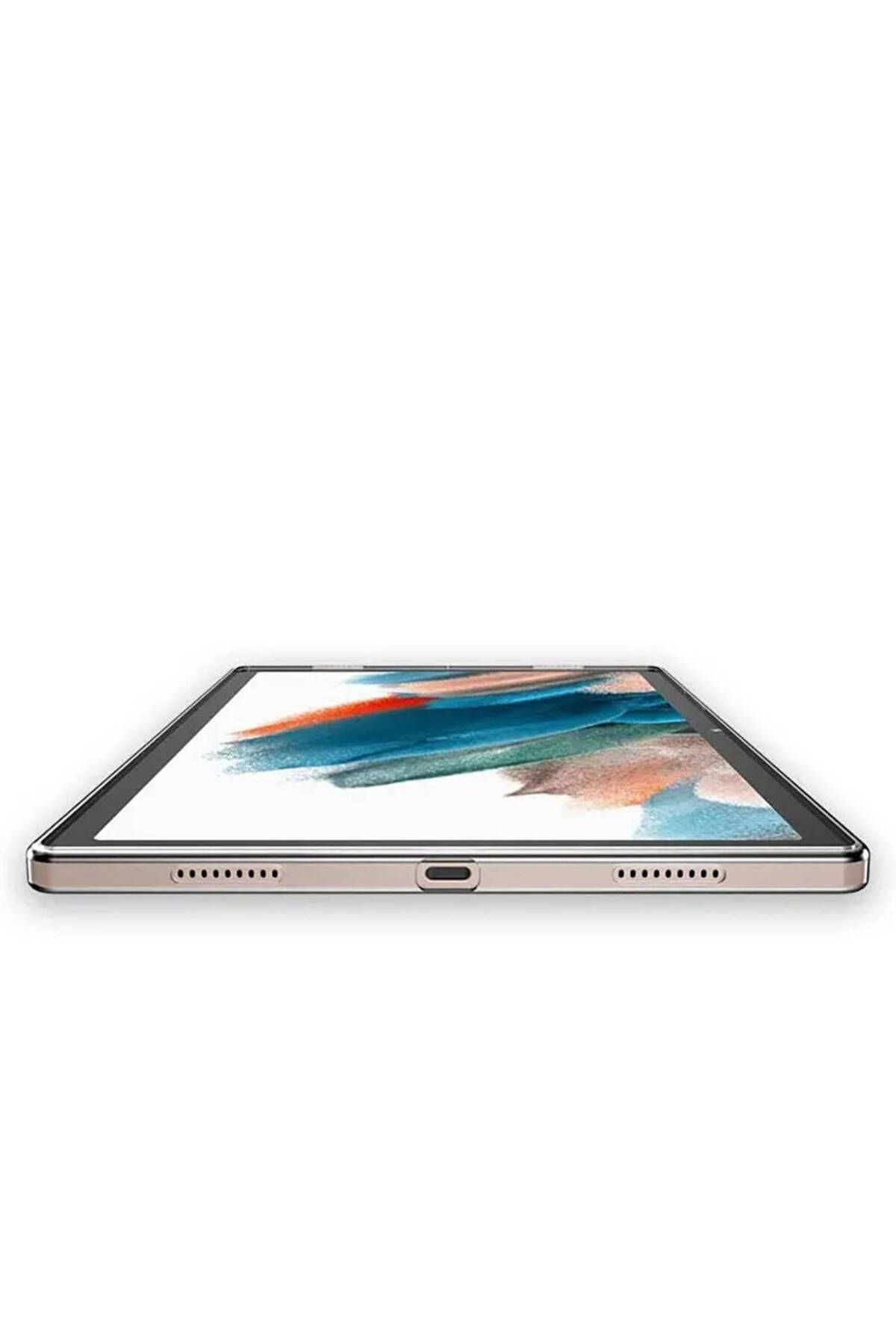 Galaxy Tab A9 Kılıf  Uyumlu Zore Tablet Süper Silikon Kapak-Renksiz