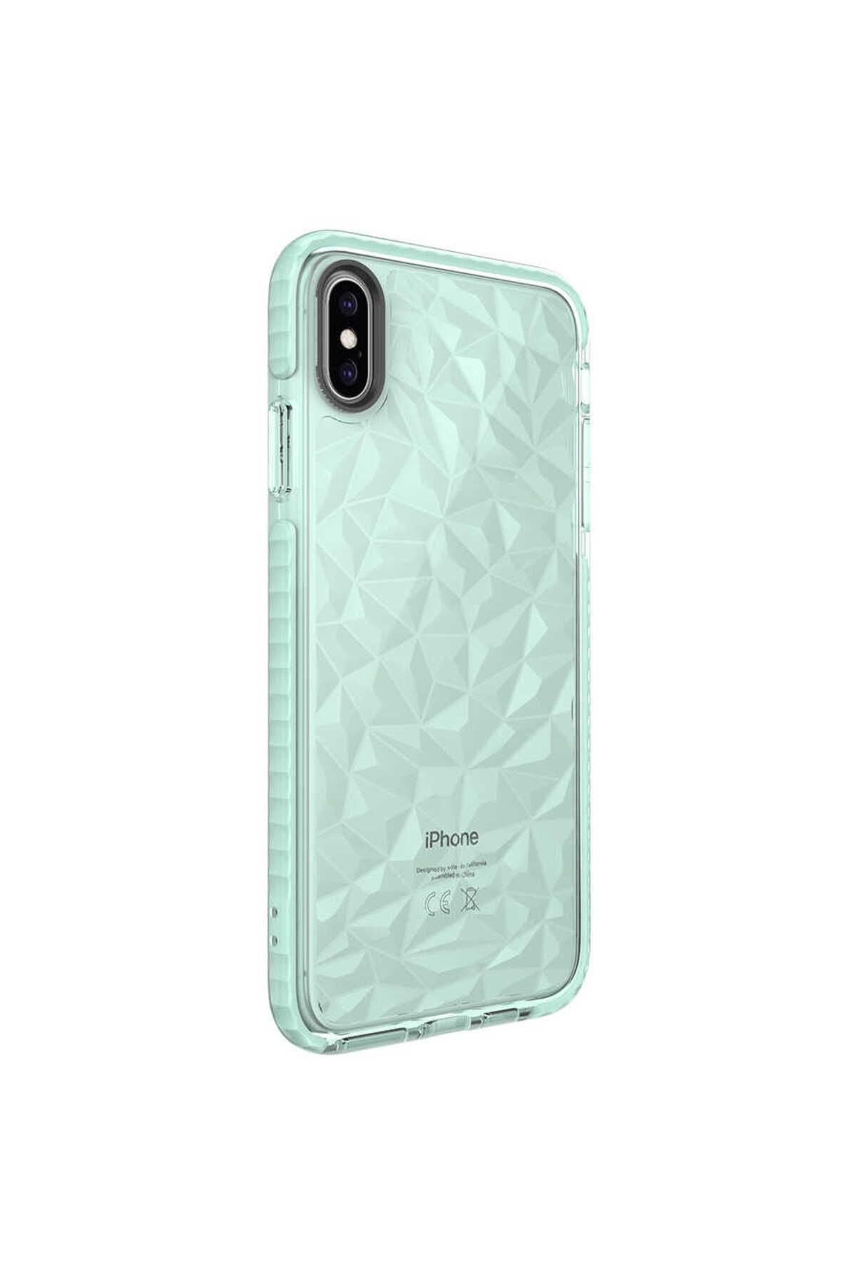 iPhone XS Max 6.5 Kılıf Zore Buzz Kapak - Yeşil