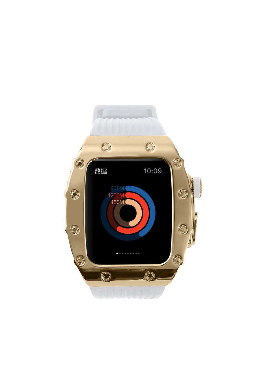 Watch 7 45mm Uyumlu KRD-65 Zore Kordon-Beyaz-Siyah