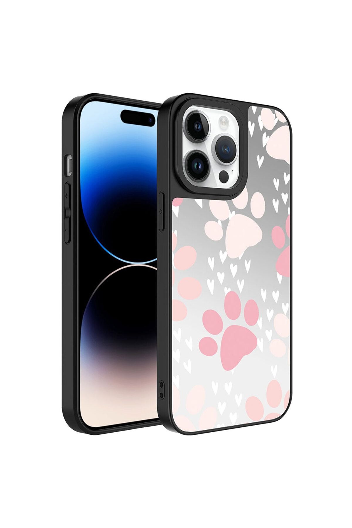 iPhone 14 Pro Uyumlu Aynalı Desenli Kamera Korumalı Parlak Zore Mirror Kılıf-Dallar