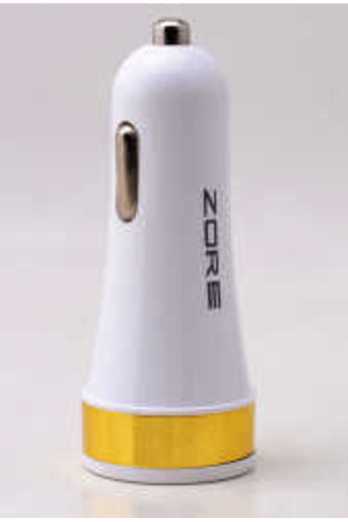 Beyaz 3 Usb li 2 in 1 Micro Araç Şarj Seti 3000 Mah Zore-NOİR