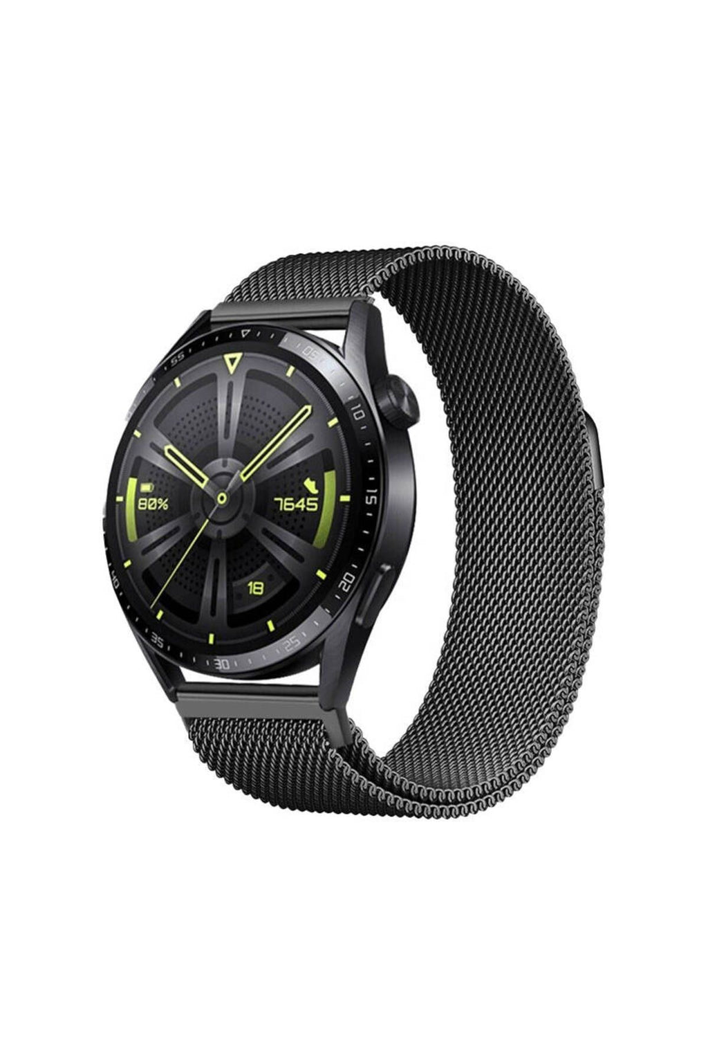 Galaxy Watch 42mm Zore Band-12 20mm Metal Hasır Kordon-Gri