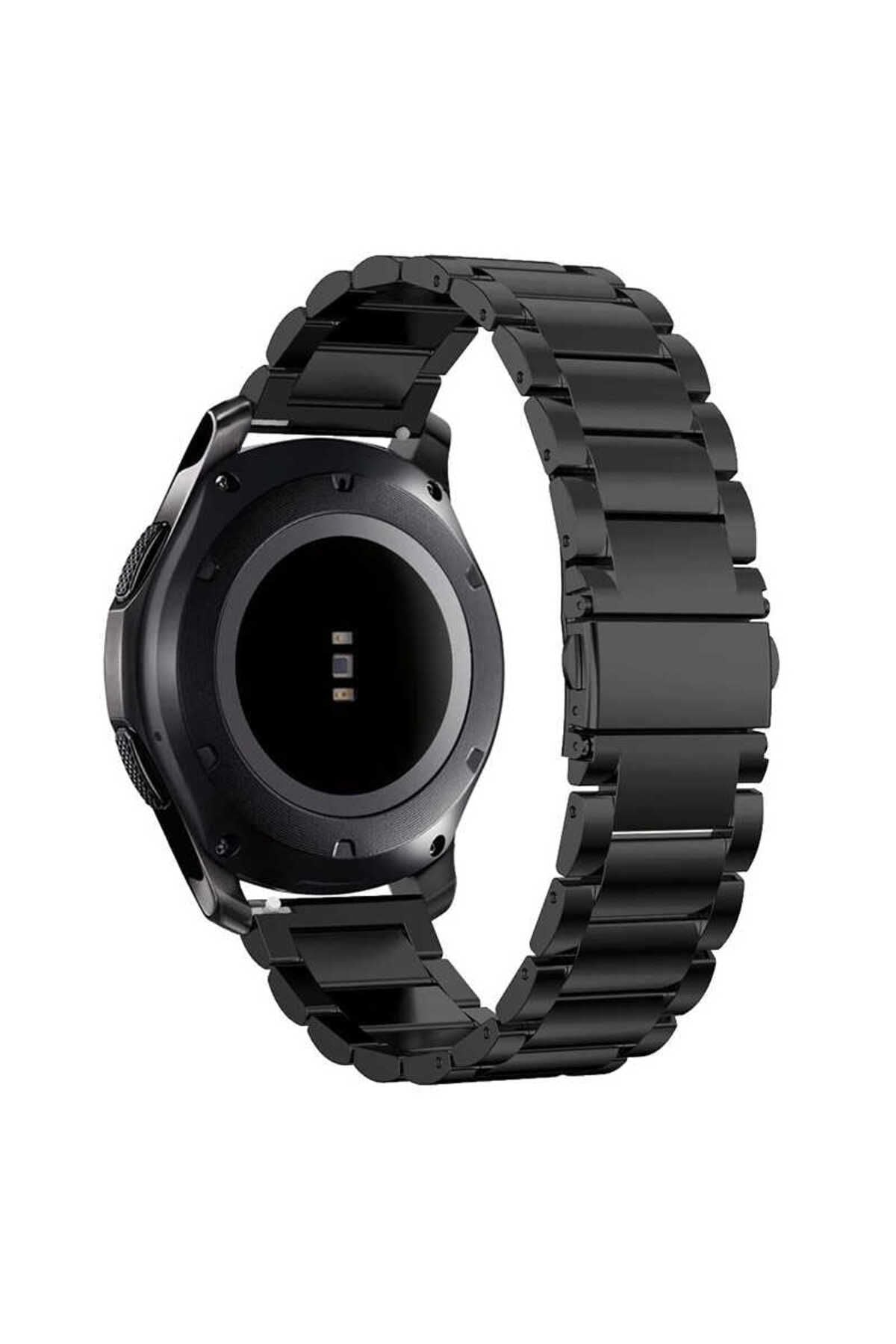 Galaxy Watch 46mm (22mm) Uyumlu KRD-04 Metal Zore Kordon-Gümüş