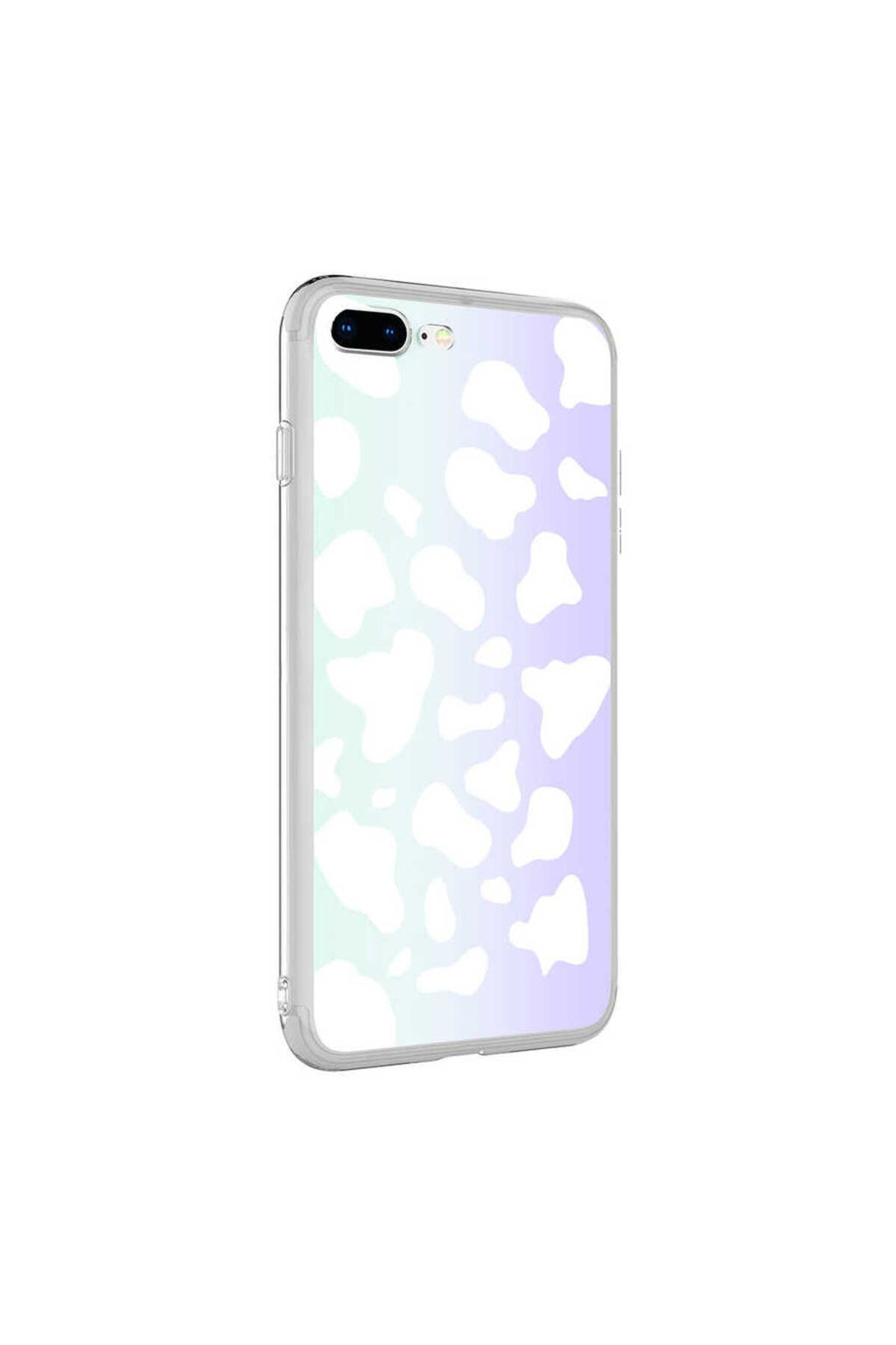 iPhone 8 Plus Kılıf TKNR M-Blue Desenli Kapak - Cow No2