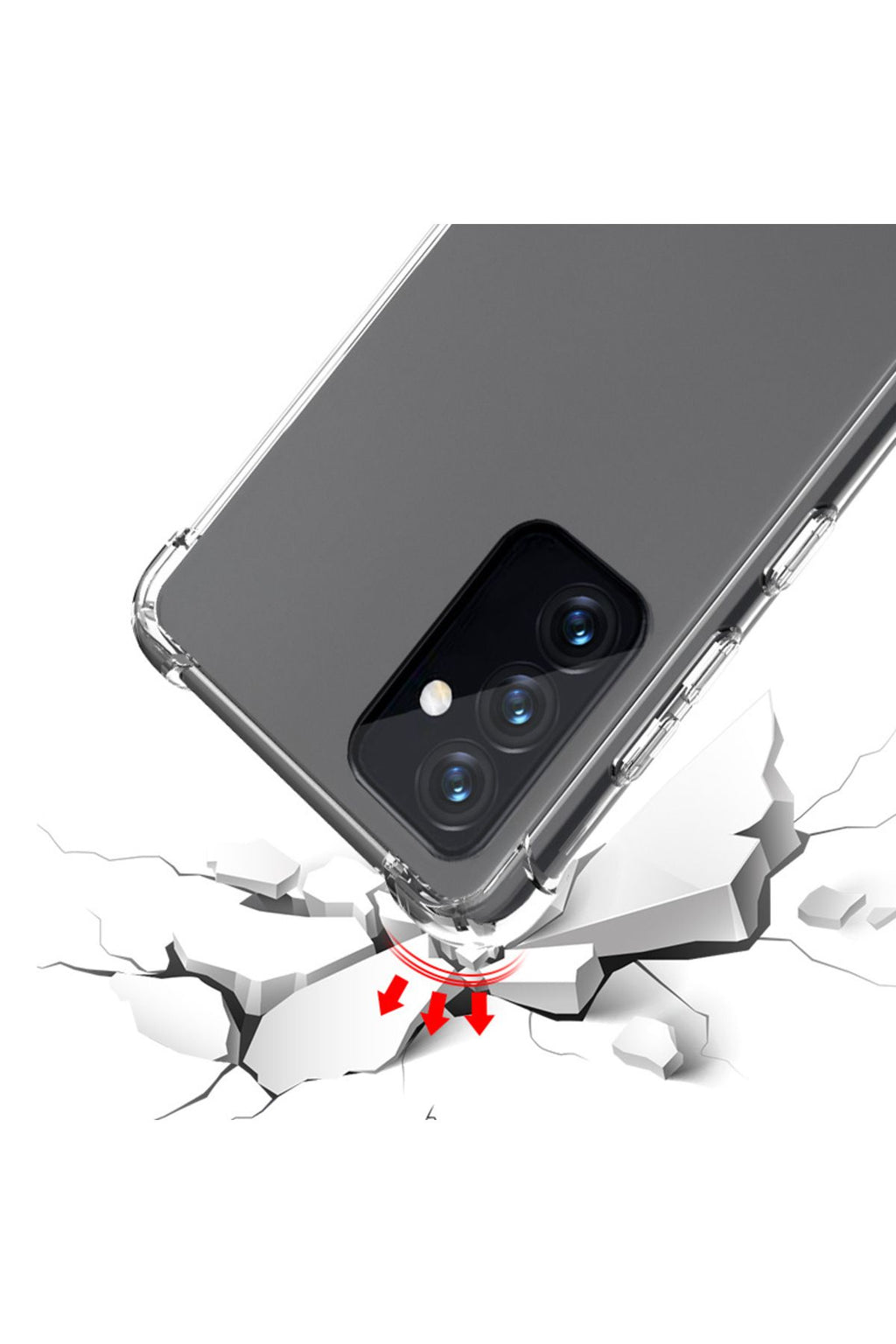 Galaxy A54 Kılıf TUVA Nitro Anti Shock Silikon - Renksiz