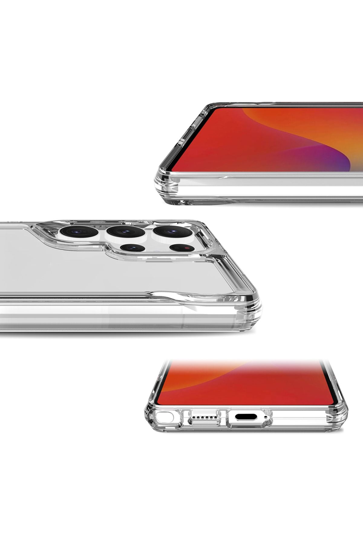 Galaxy S25 Ultra Kılıf WNX T-Max Kapak - Şeffaf