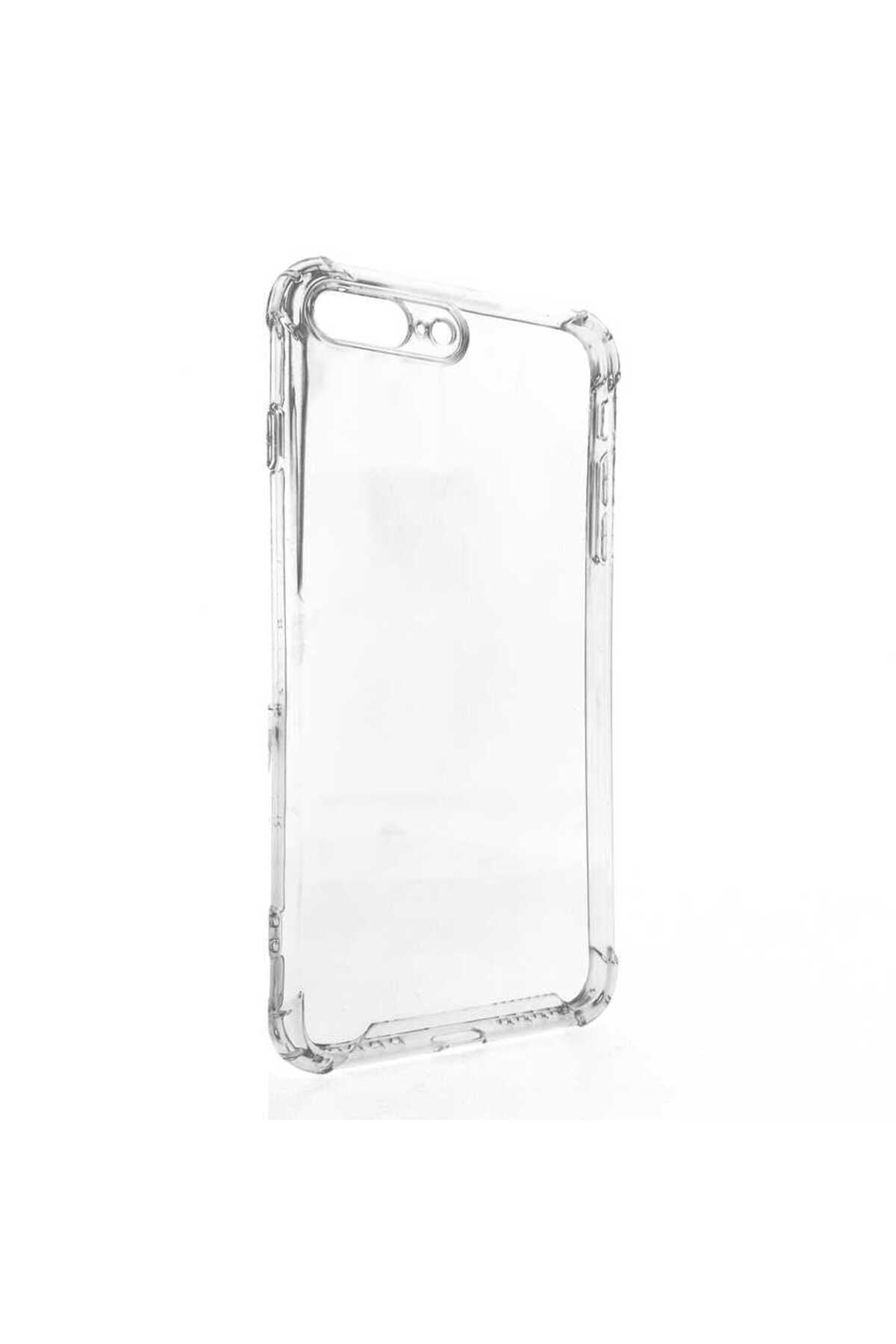 iPhone 8 Plus Kılıf Zore Kamera Korumalı Nitro Anti Shock Silikon - Renksiz