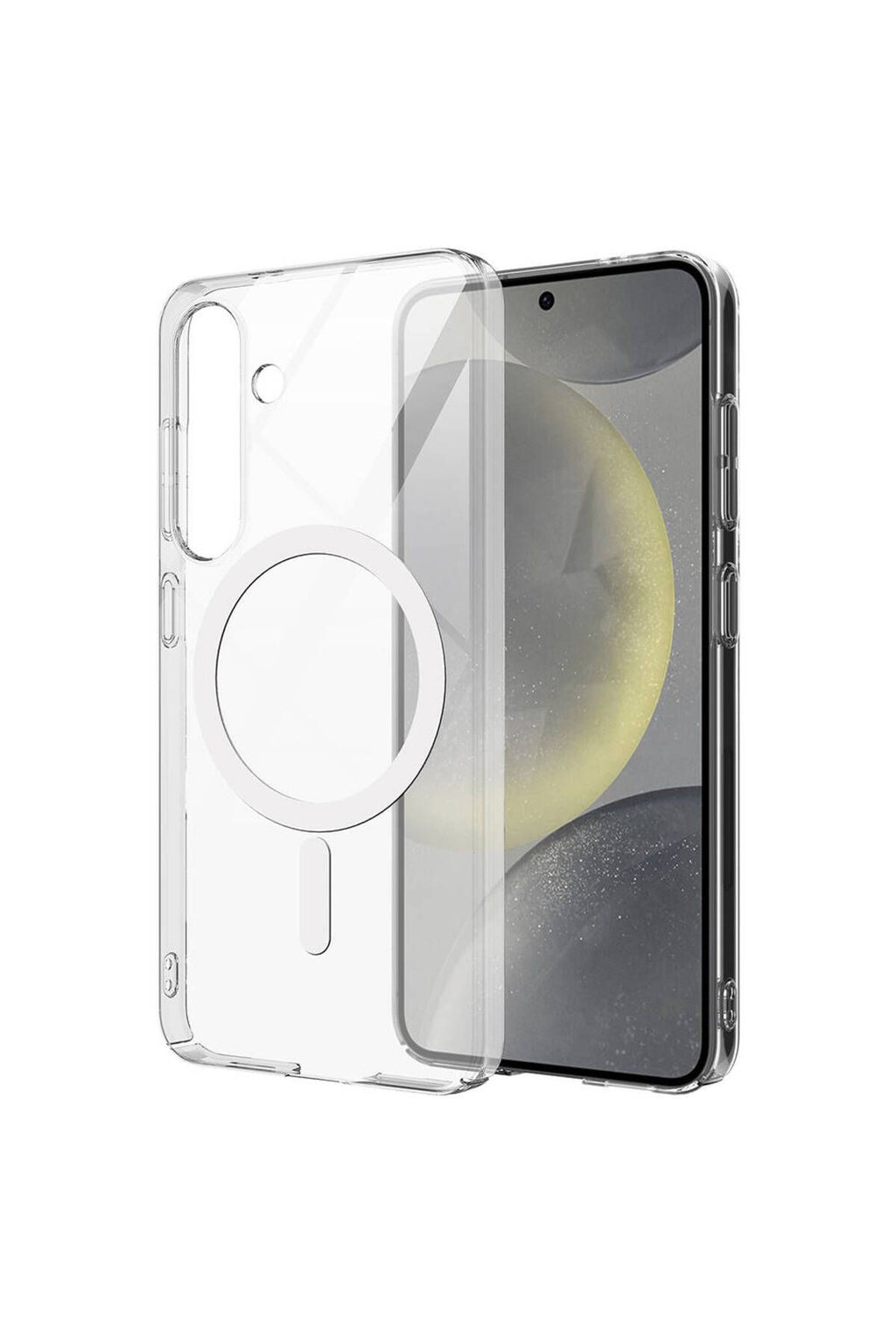 Galaxy S24 Kılıf Kamera Korumalı Magsafe Sert PC Zore Porto Kapak-Renksiz