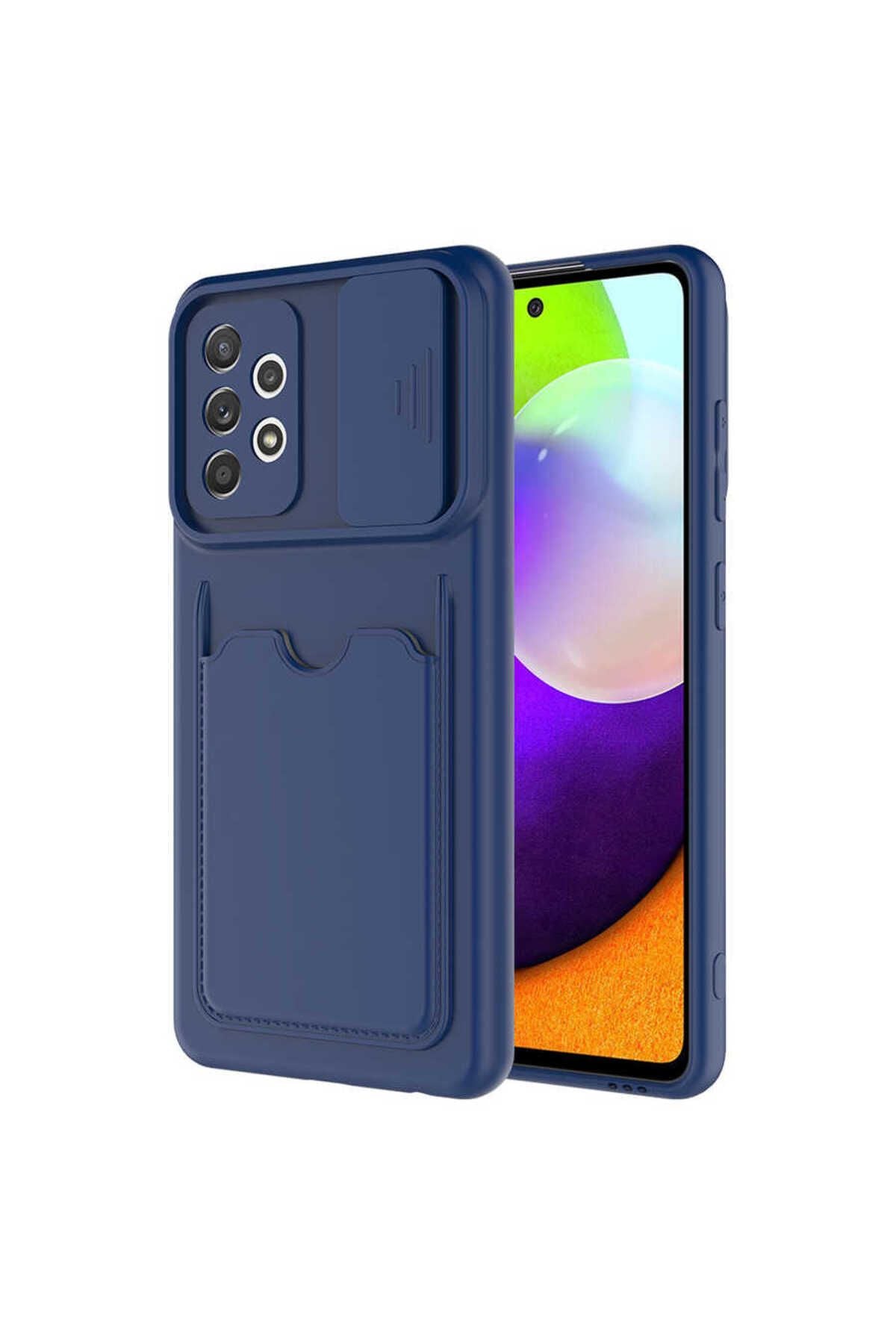 Galaxy A52 Uyumlu Zore Kartix Kapak-Lacivert