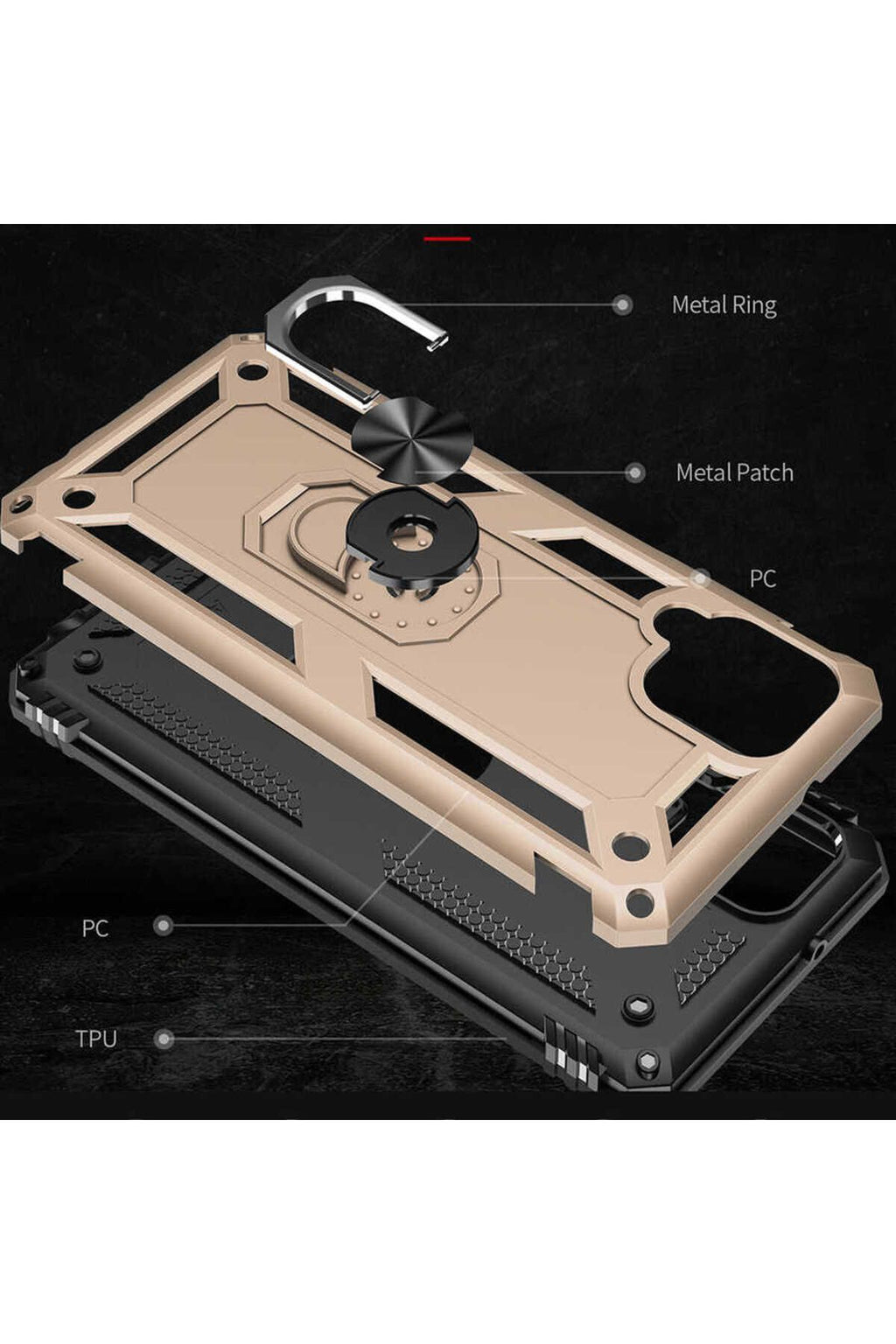 Galaxy A22 4G Kılıf Zore Vega Kapak - Mavi