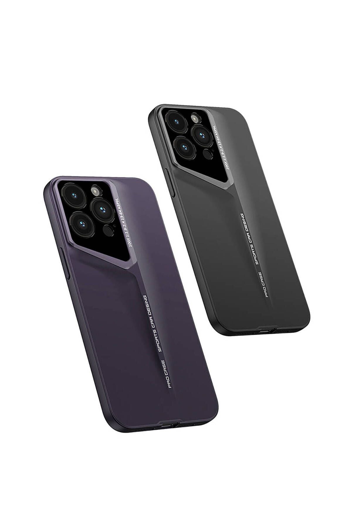 Apple iPhone 14 Pro Max Kılıf Ultra İnce Kamera Korumalı Sert Rubber Zore Procase Kapak-Derin Mor