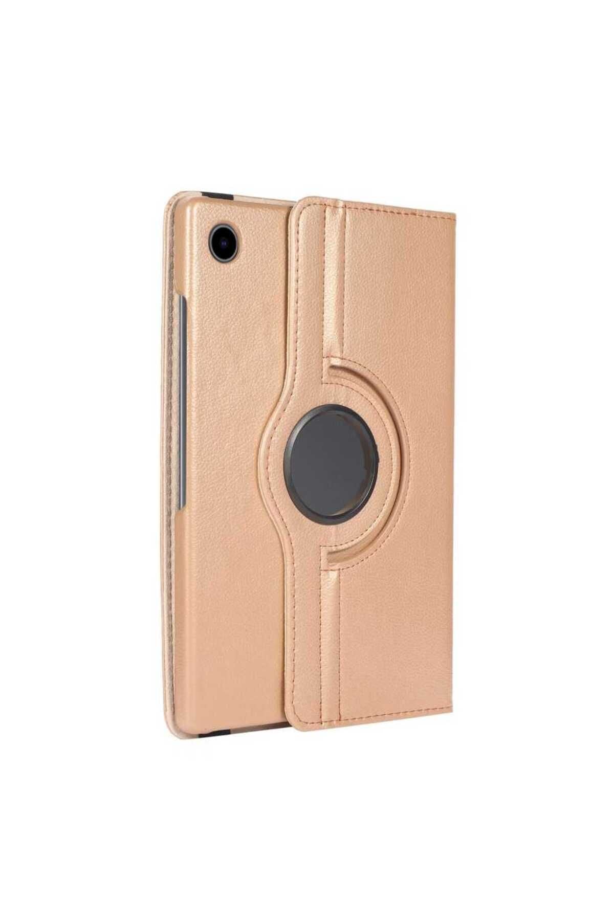 Galaxy Tab A8 10.5 SM-X200 (2021)  Uyumlu Zore Dönebilen Standlı Kılıf-Gold