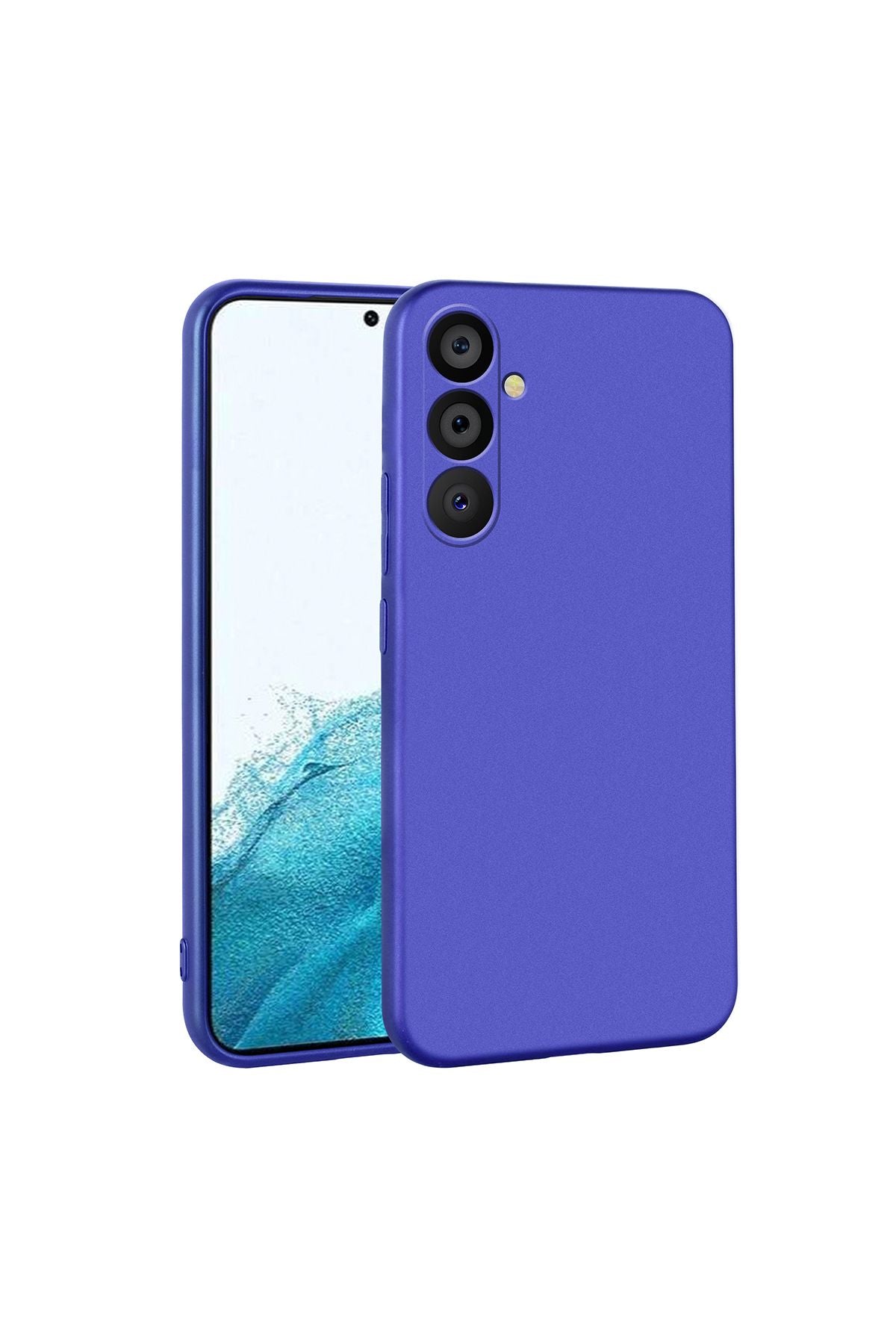 Galaxy A54 Kılıf Zore Premier Silikon Kapak - Saks Mavi