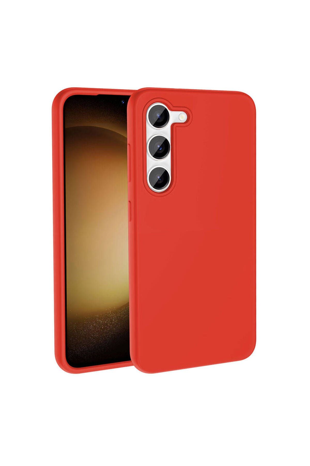 Galaxy S23 Kılıf Magsafe Şarj Özellikli Sıvı Teknolojili Silinebilir Sert Zore Kivi Kapak-Pembe