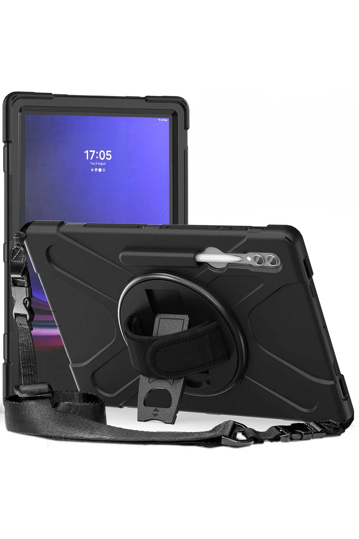 Galaxy Tab S9 Ultra Zore Defender Tablet Silikon - Siyah