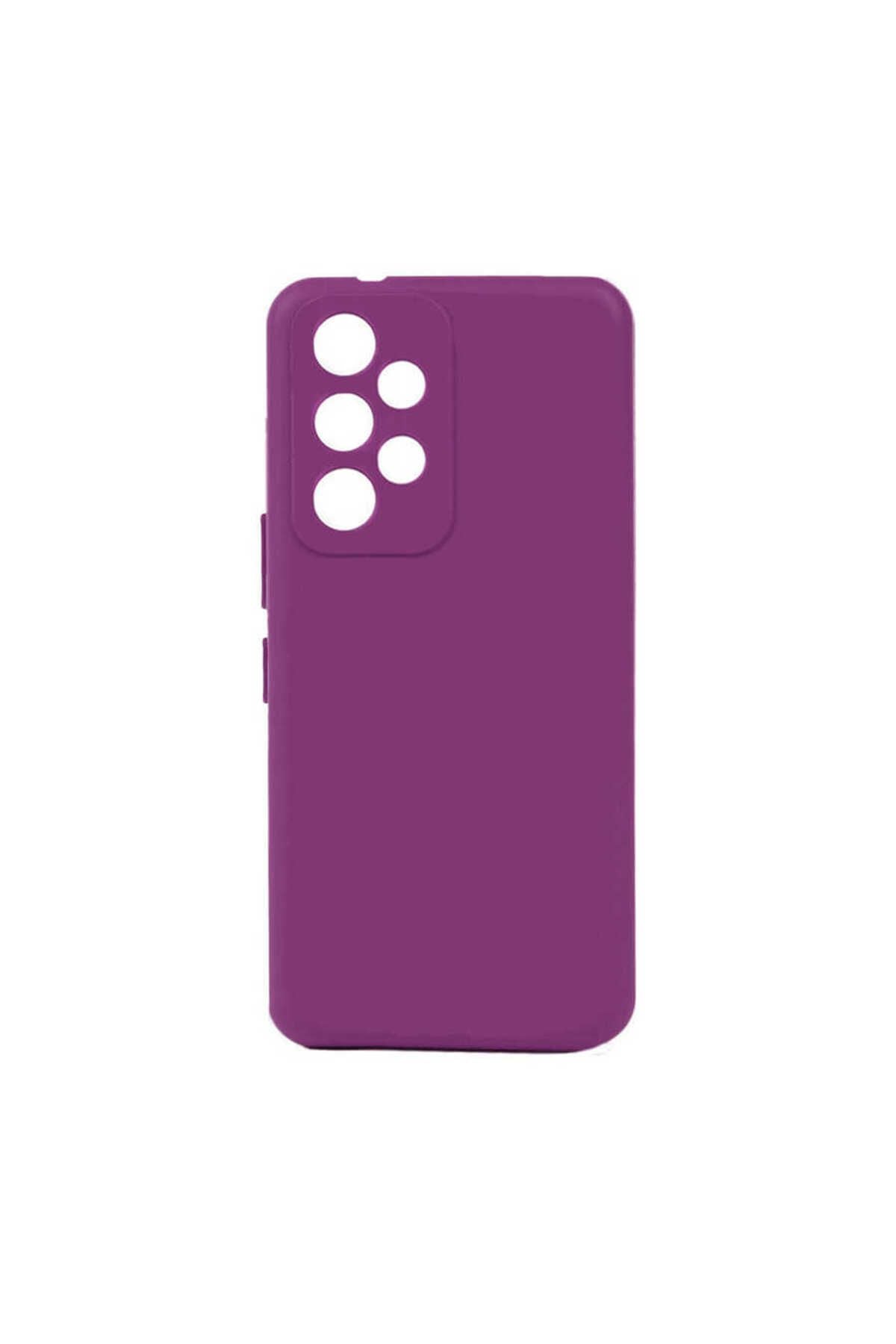 Galaxy A23 Kılıf Zore Biye Silikon - Mor