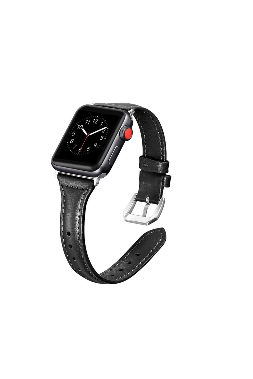 Watch Ultra 49mm Kordon Uyumlu KRD-28 Deri Strap Kayış CLO- Pembe