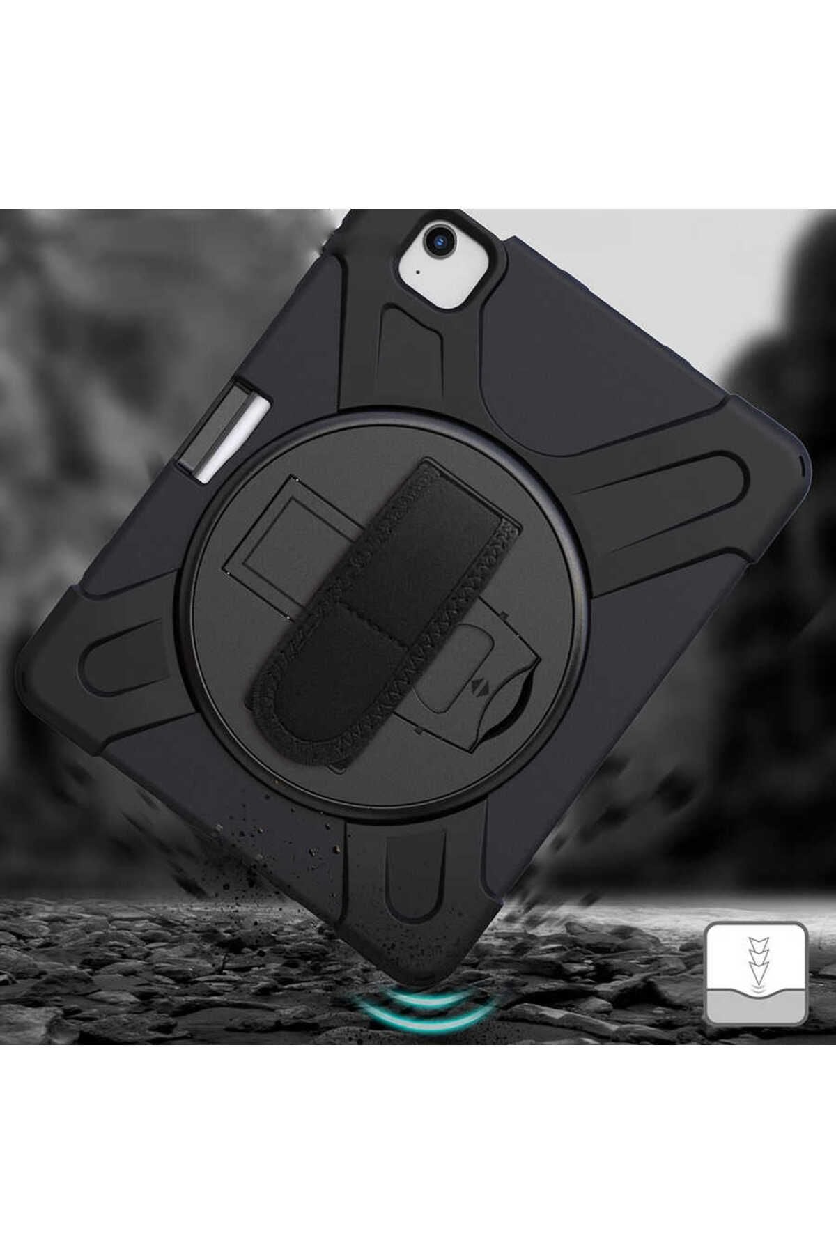 iPad Air 11 2024 Zore Defender Tablet Silikon - Siyah