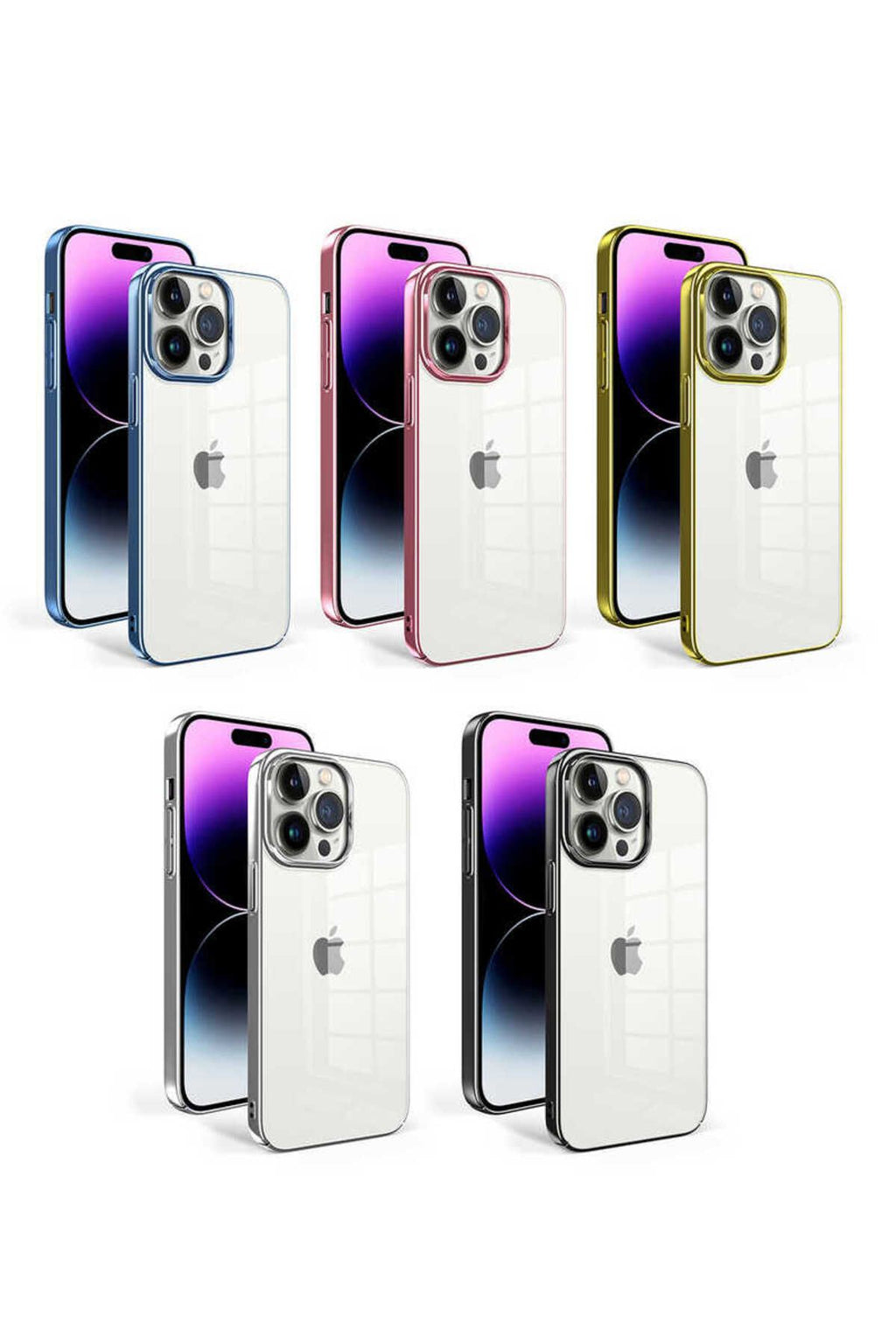 iPhone 14 Pro Max Uyumlu Zore Sun Kılıf-Rose Gold