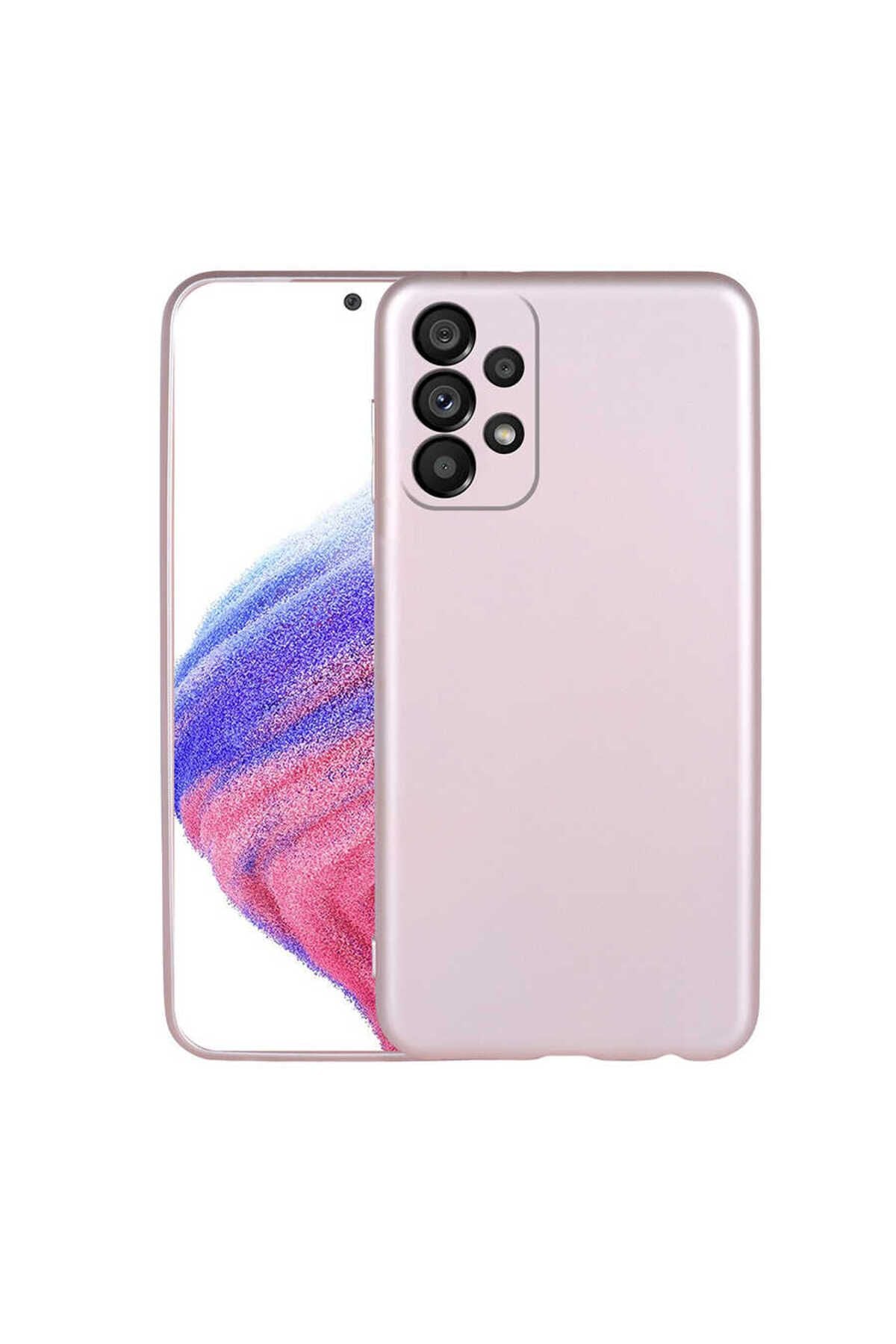 Galaxy A33 5G Kılıf Zore Premier Silikon Kapak - Rose Gold