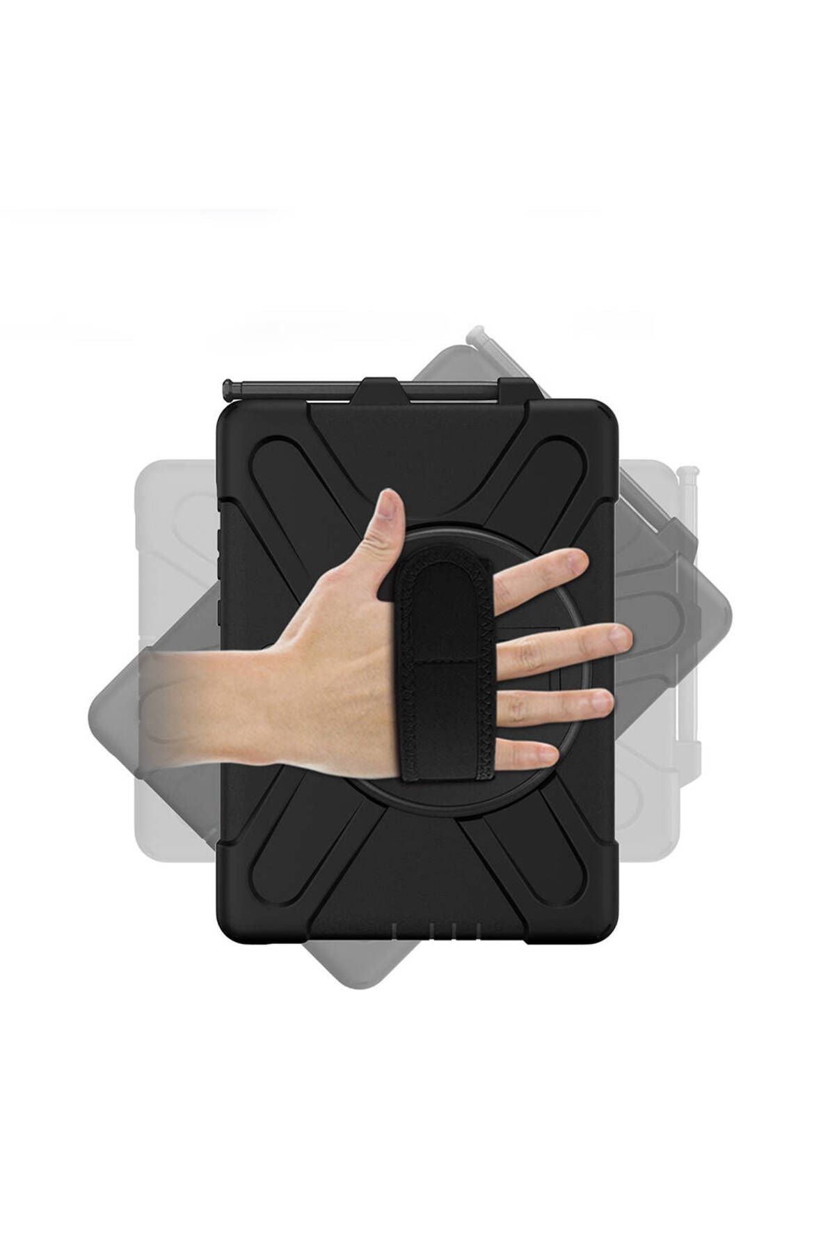 Galaxy Tab Active Pro 10.1 T540 Zore Defender Tablet Silikon - Siyah