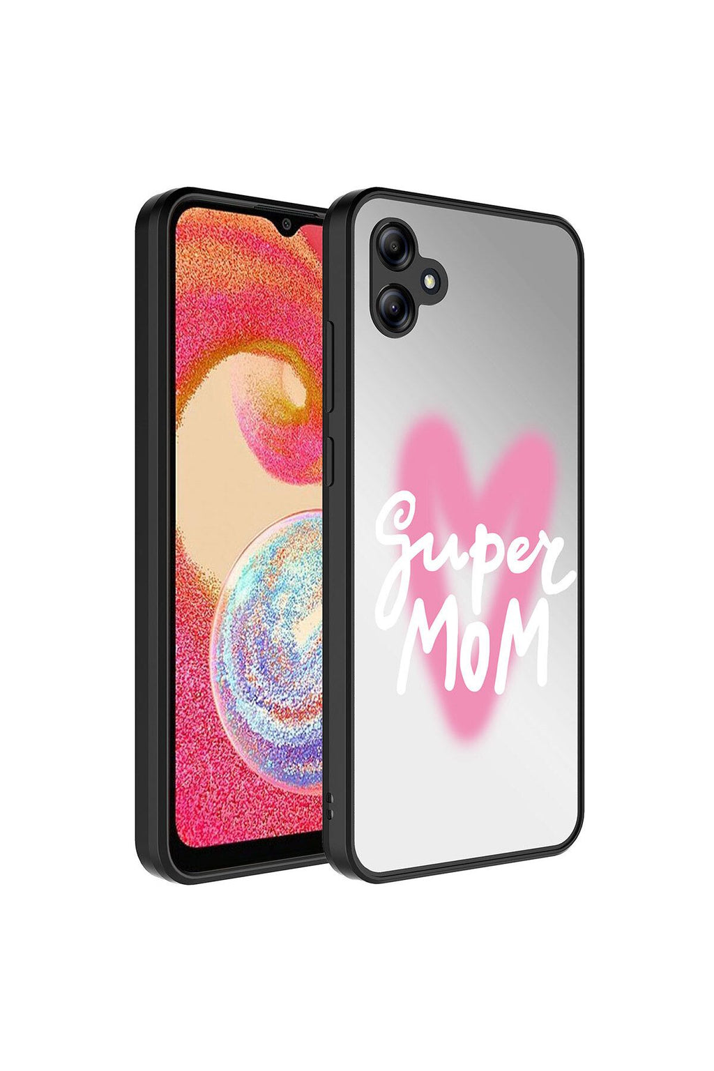 Galaxy A04E Kılıf Aynalı Desenli Kamera Korumalı Parlak Zore Mirror Kapak - Fragile