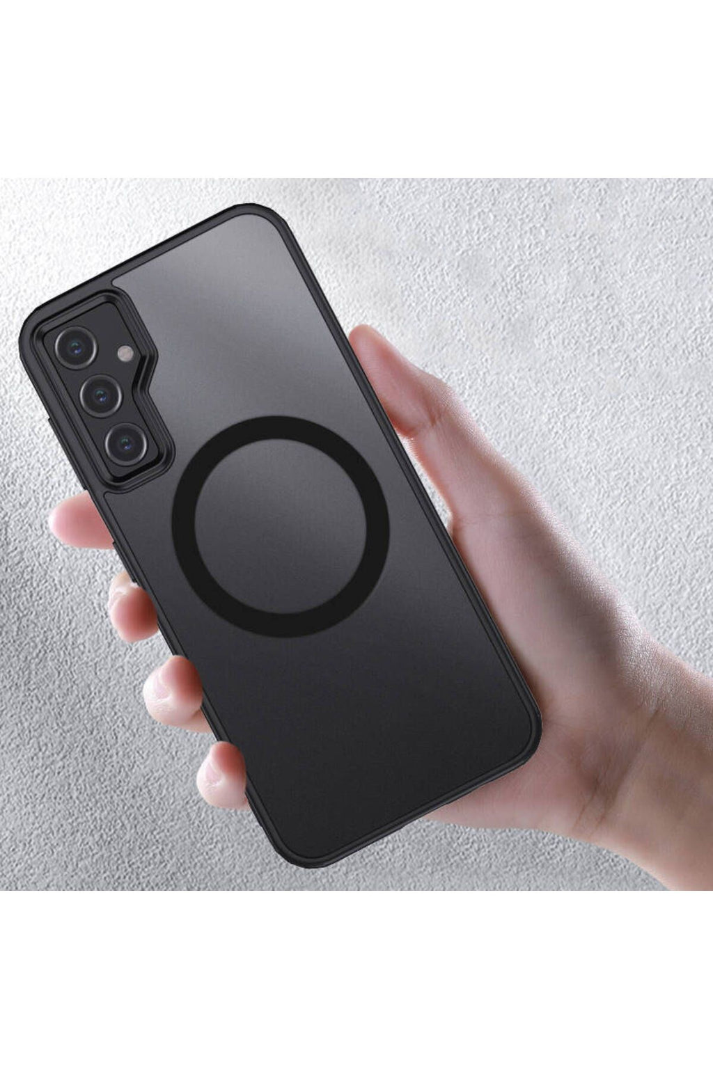 Galaxy S23 FE Uyumlu Sert PC Arka Yüzey Wireless Şarj Özellikli Zore Flet Magsafe Kılıf-Renk