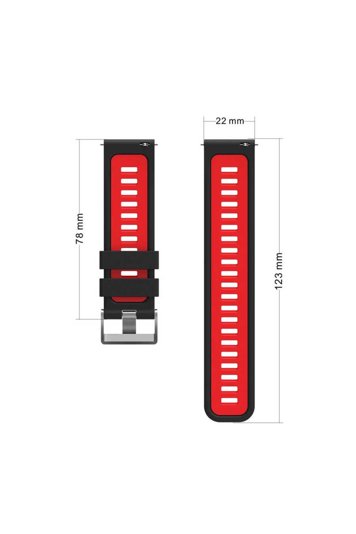 Galaxy Watch Active 2 40mm KRD-55 Uyumlu FRM Kordon Gri-Sarı