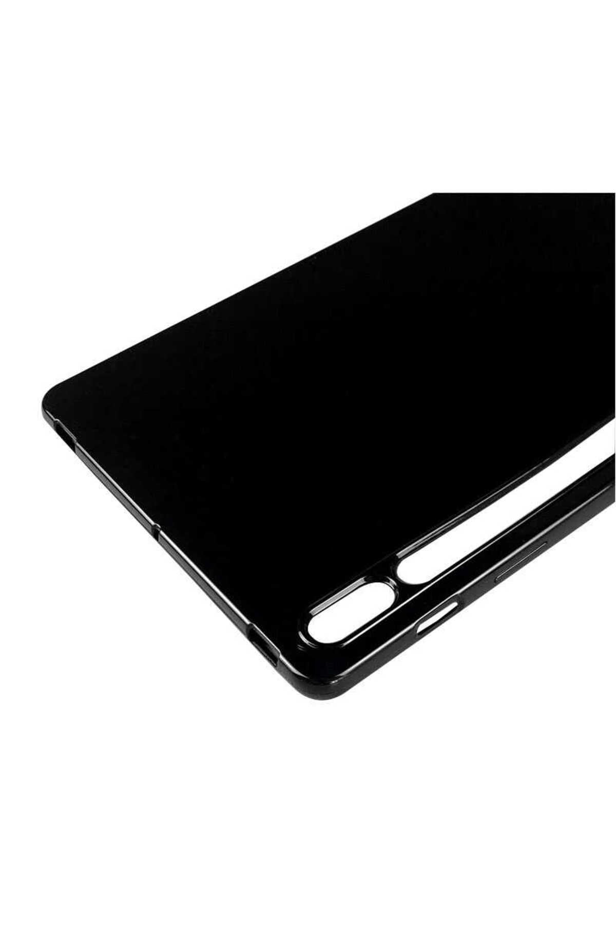 Galaxy Tab S7 T870 Kılıf  Uyumlu Zore Tablet Süper Silikon Kapak-Renksiz