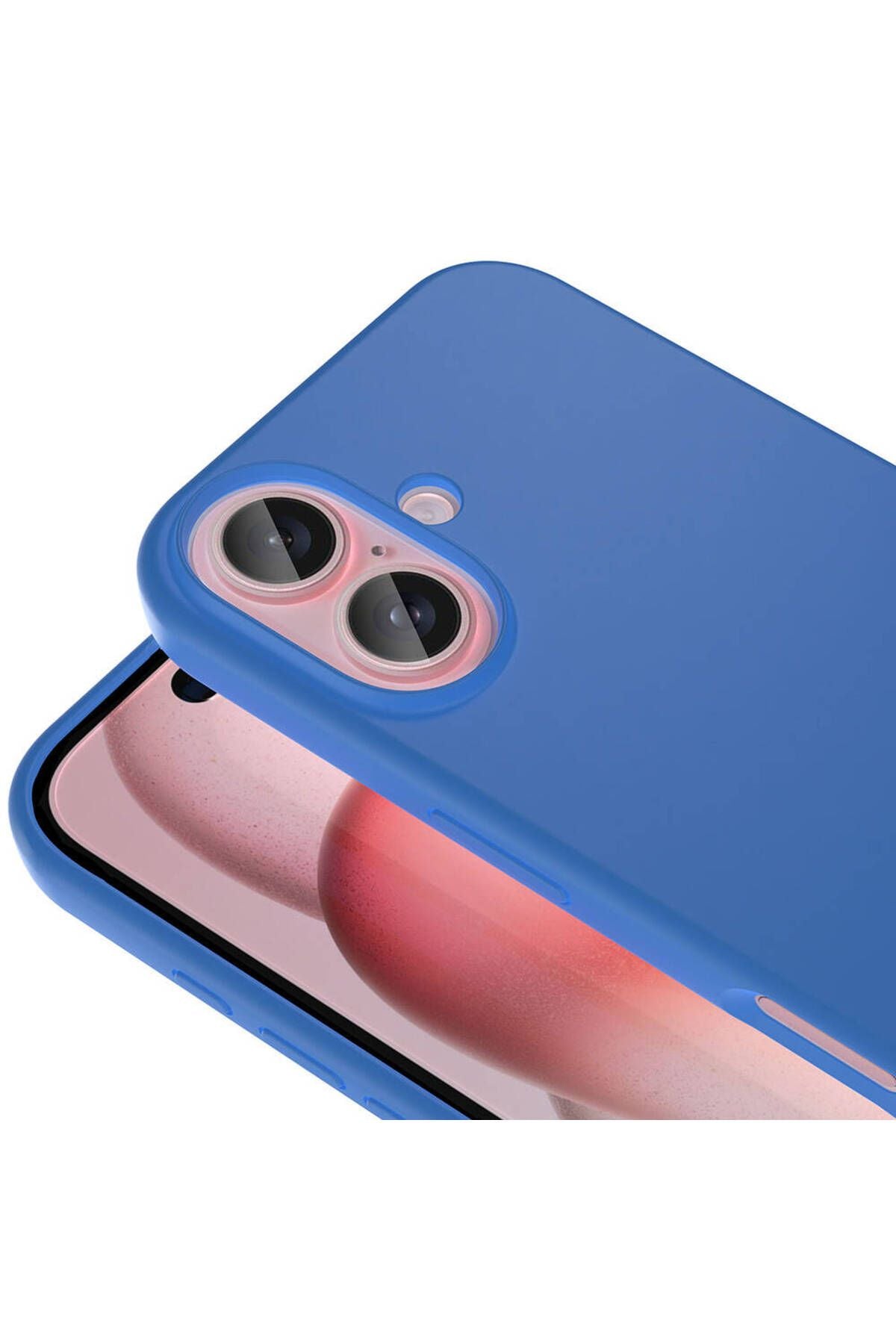 iPhone 16 Plus Kılıf Magsafe Şarj Özellikli Sıvı Teknolojili Silinebilir Sert Zore Kivi Kapak-Natüre