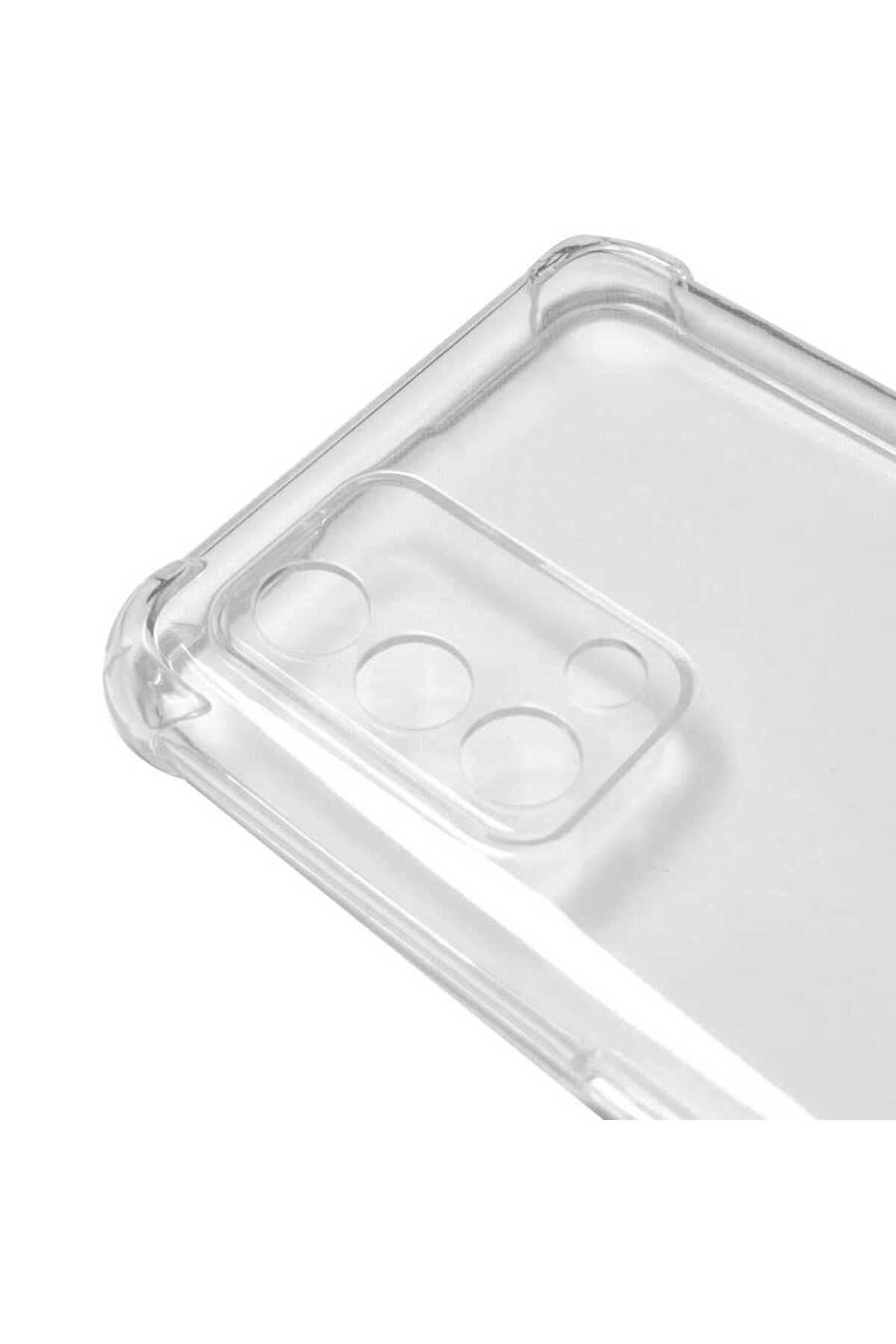 A74 4G Kılıf Zore Kamera Korumalı Nitro Anti Shock Silikon - Renksiz