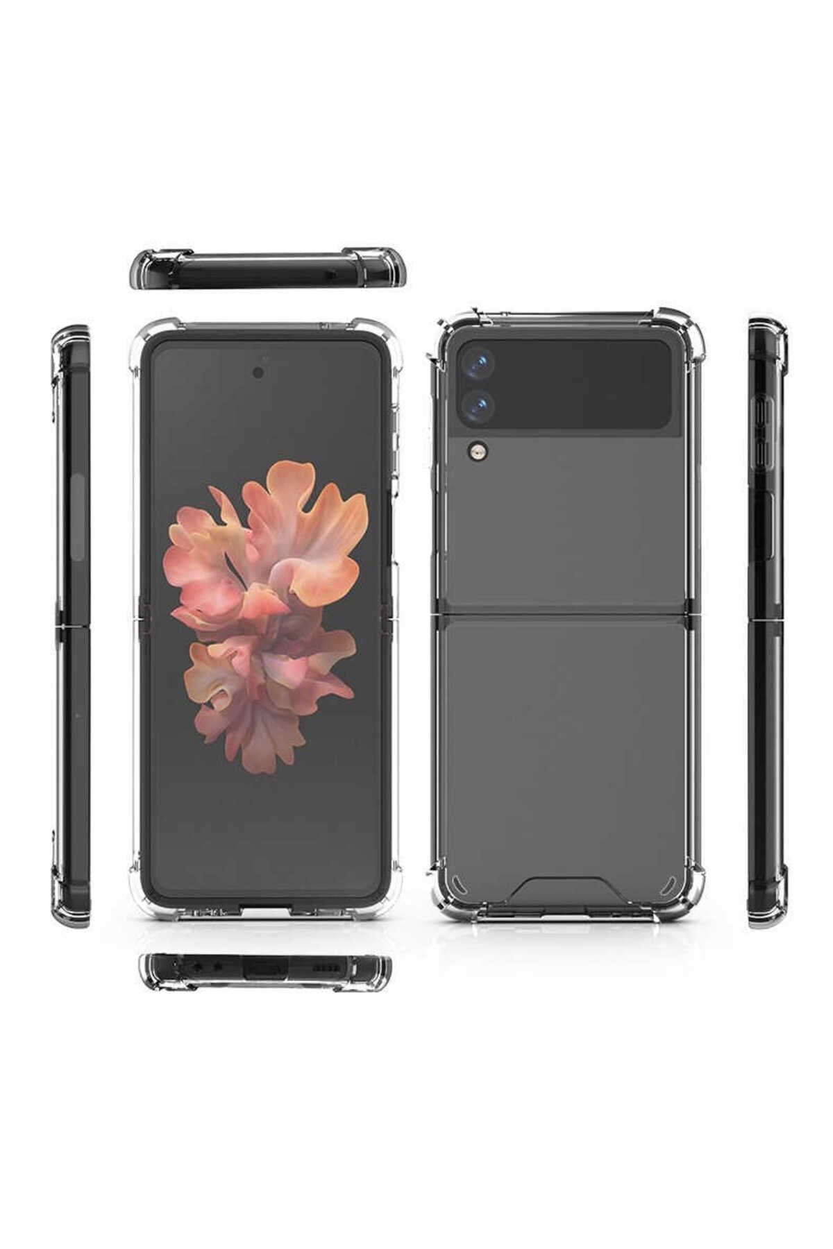 Galaxy Z Flip 4 Uyumlu Zore Nitro Anti Shock Silikon-Renksiz