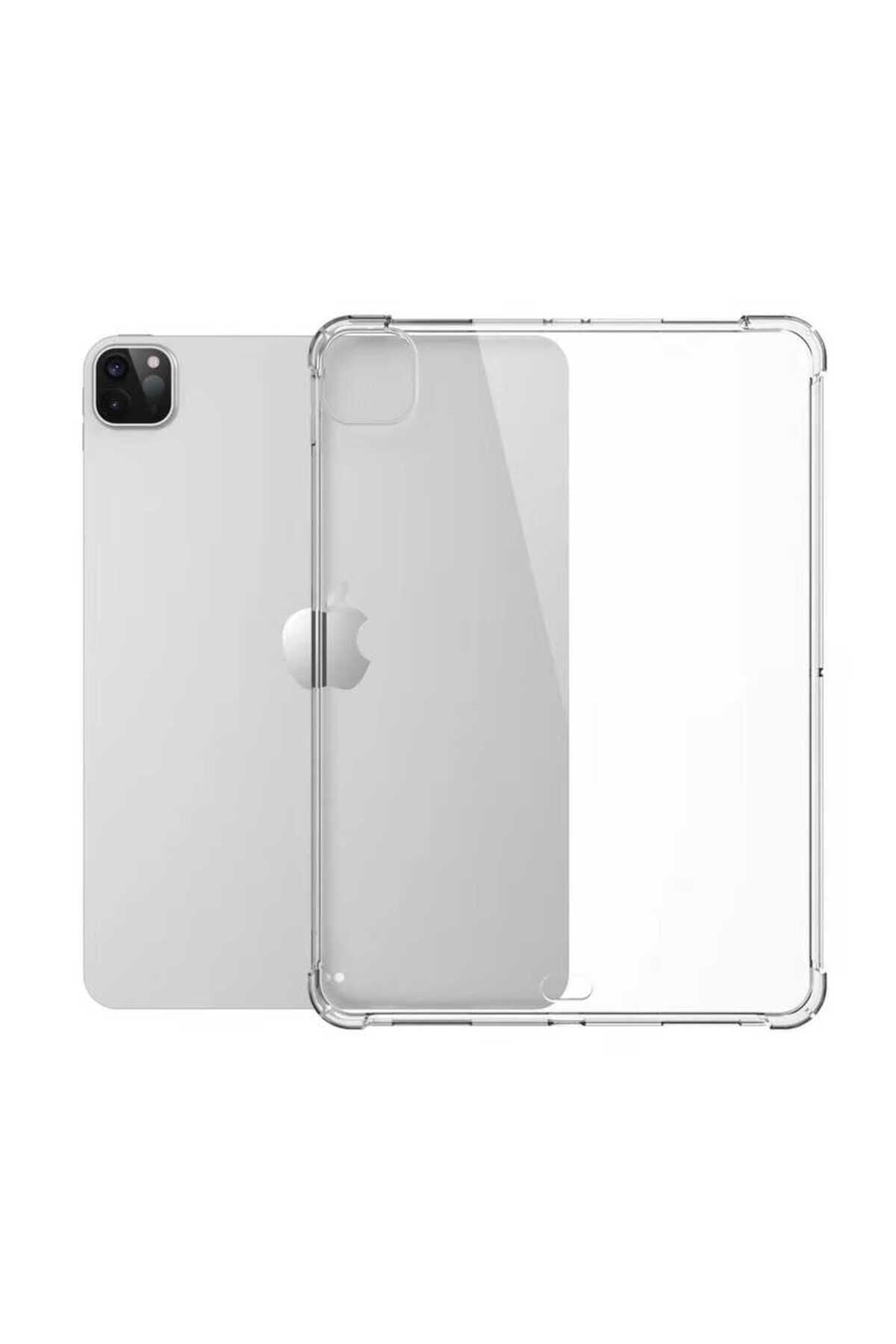 iPad Pro 12.9 2022 M2. Nesil Uyumlu Uyumlu Zore Tablet Nitro Anti Shock Silikon Kapak-Renksiz