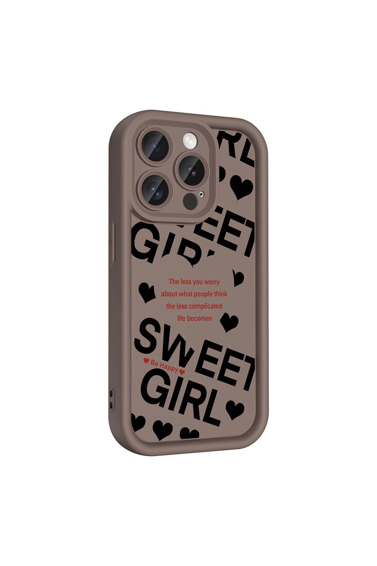 iPhone 15 Pro Max Kılıf Kamera Korumalı Baskılı Arka Yüzey Zore Klas Kapak - Siyah