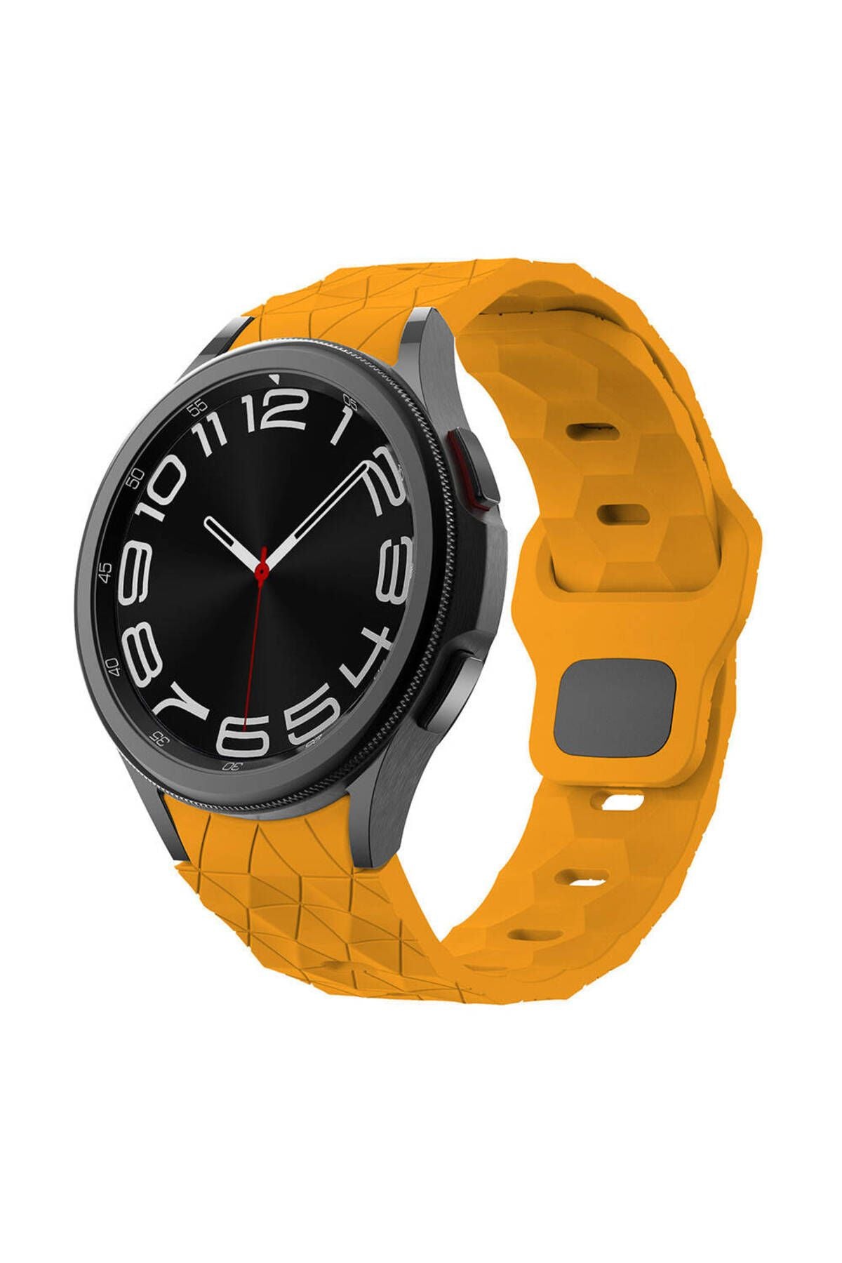 Galaxy Watch 6 44mm Zore KRD-116 20mm Futbol Desenli Spor Tasarımlı Silikon Kordon-Lacivert