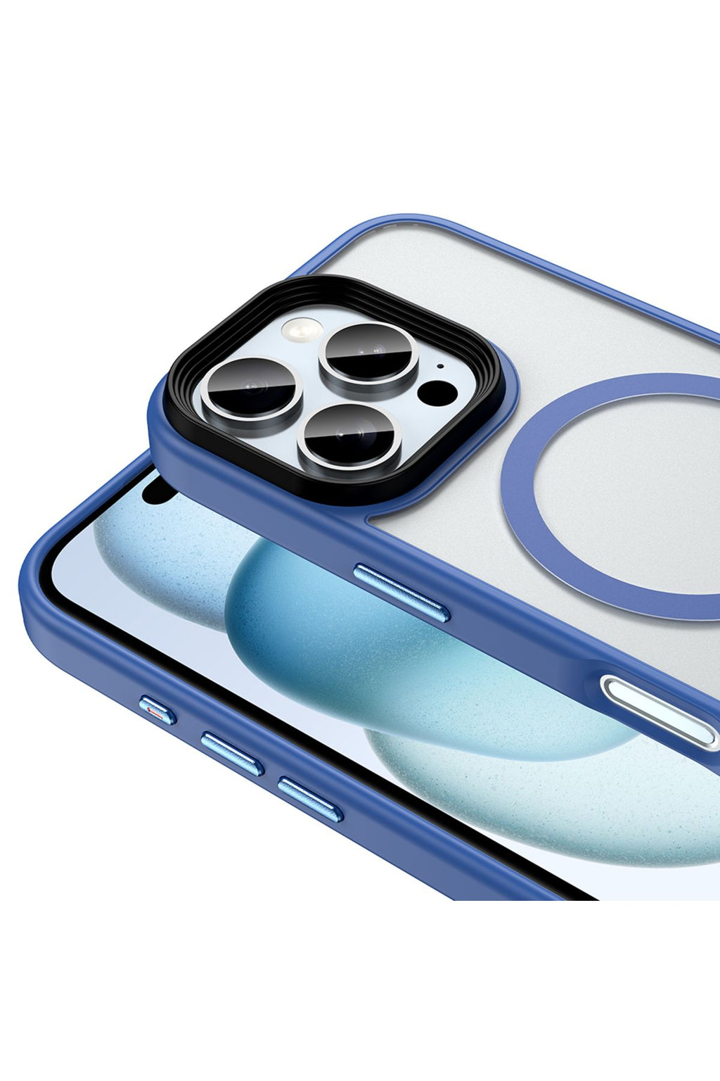 iPhone 16 Pro Max Kılıf Mat Arka Yüzey Wireless Şarj Özellikli Zore Flet Magsafe Kapak - Desert Tita