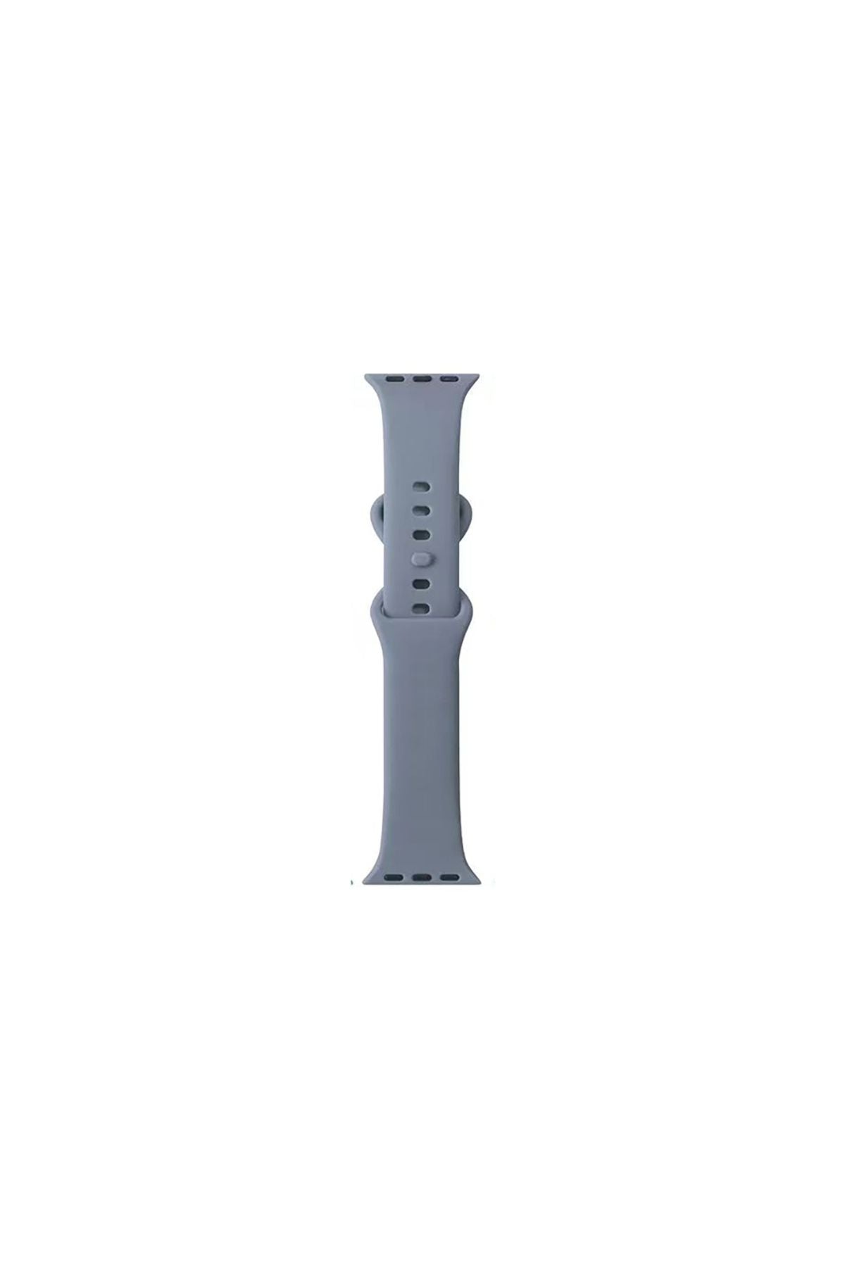 Watch Ultra 49mm Uyumlu Zore KRD-131 Silikon Kordon Strap Kayış-Lavendery Gray