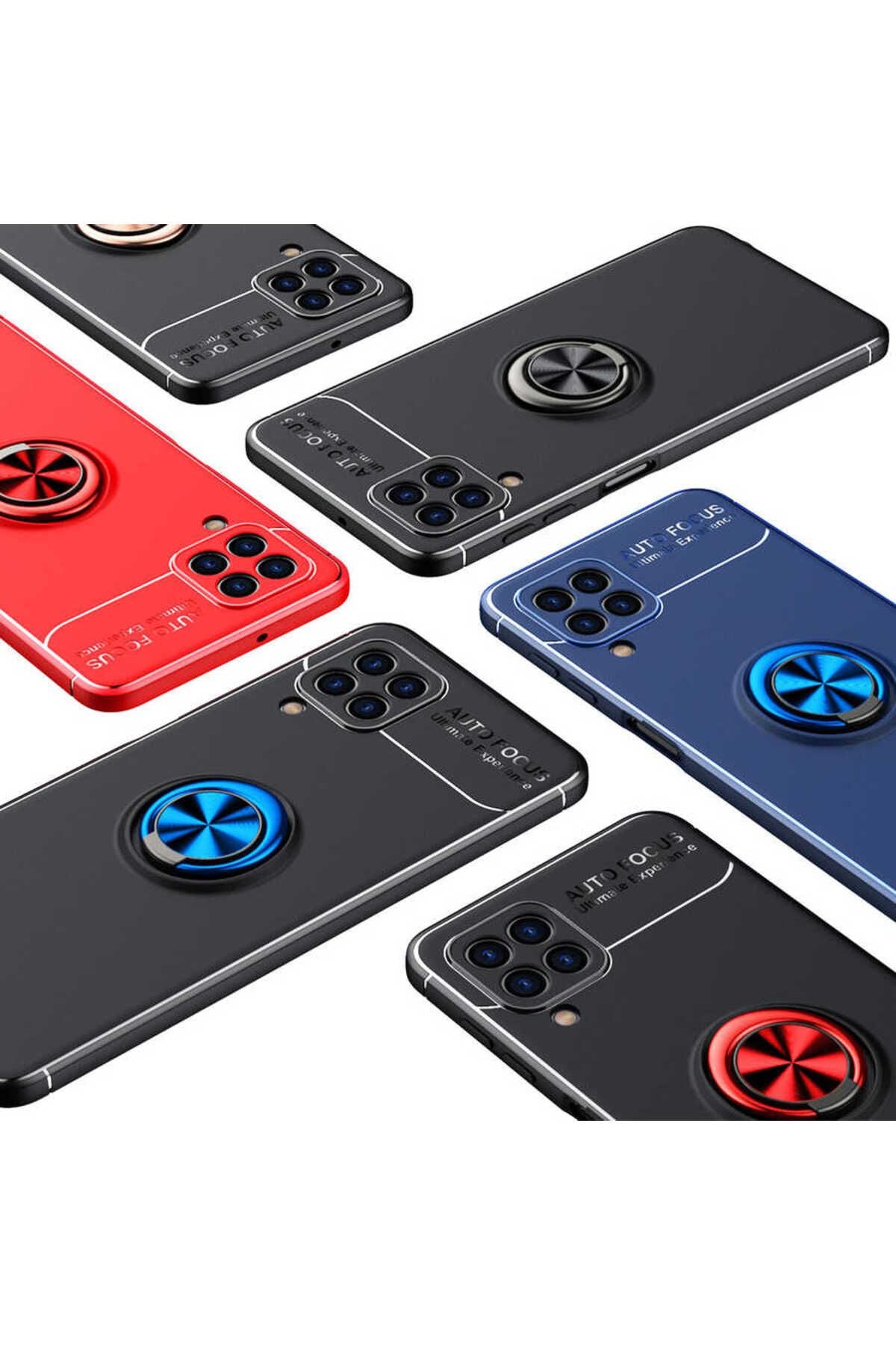 Galaxy A22 4G Kılıf Zore Ravel Silikon Kapak - Siyah