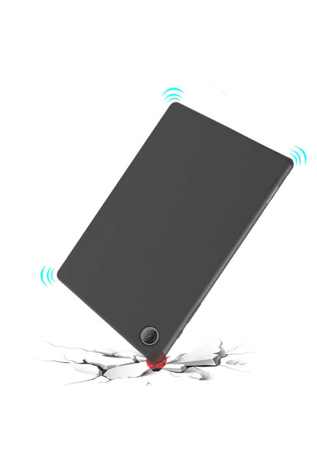 Galaxy Tab A8 10.5 SM-X200 (2021) Zore Beg Tablet Silikon - Kırmızı