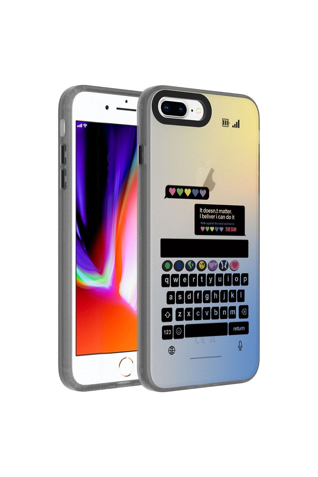 iPhone 8 Plus Kılıf Desenli Zore Dragon Sert Kapak - Seyahat